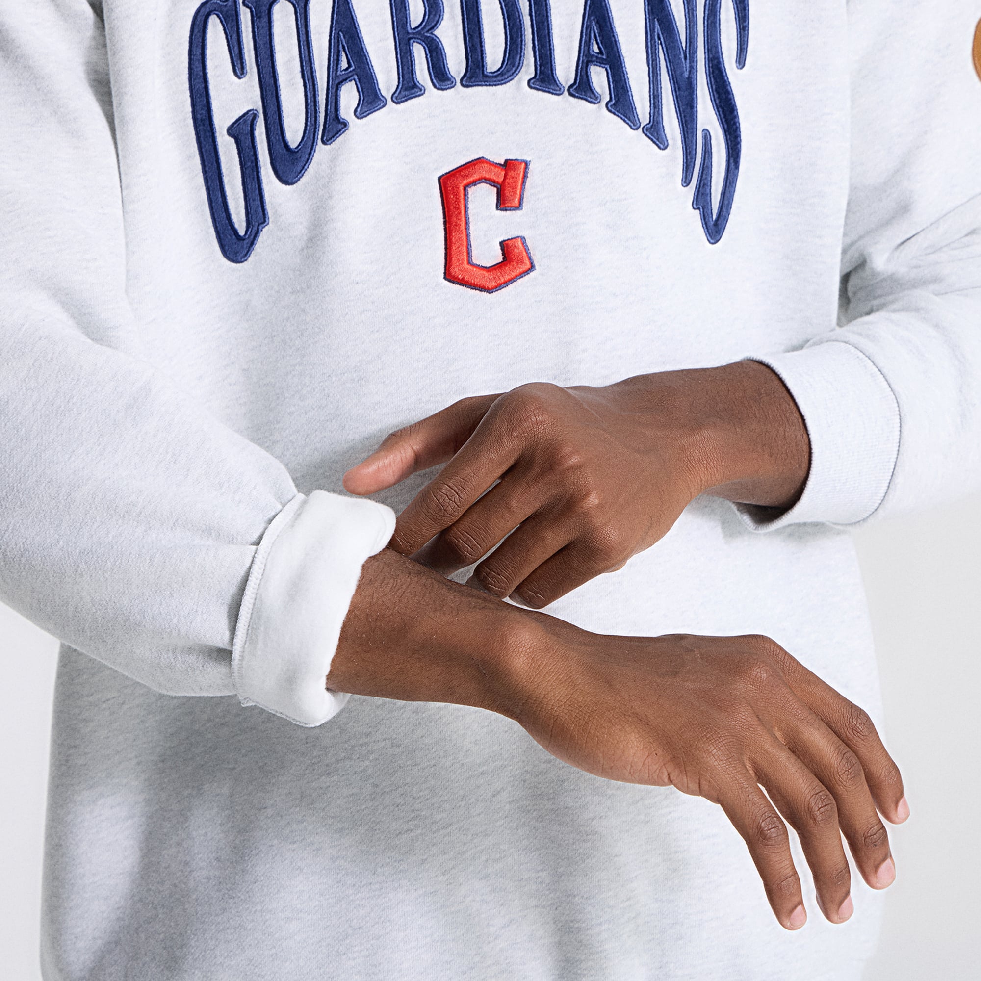 Men's lululemon Heathered Core Ultra Light Grey Cleveland Guardians Steady State Sweatshirt