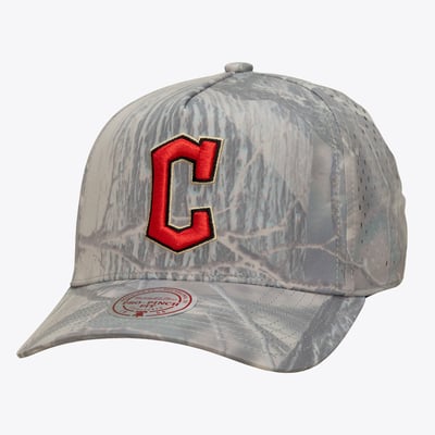 Cleveland Guardians Mitchell & Ness Perfect Pro Pinch Adjustable Hat - Camo