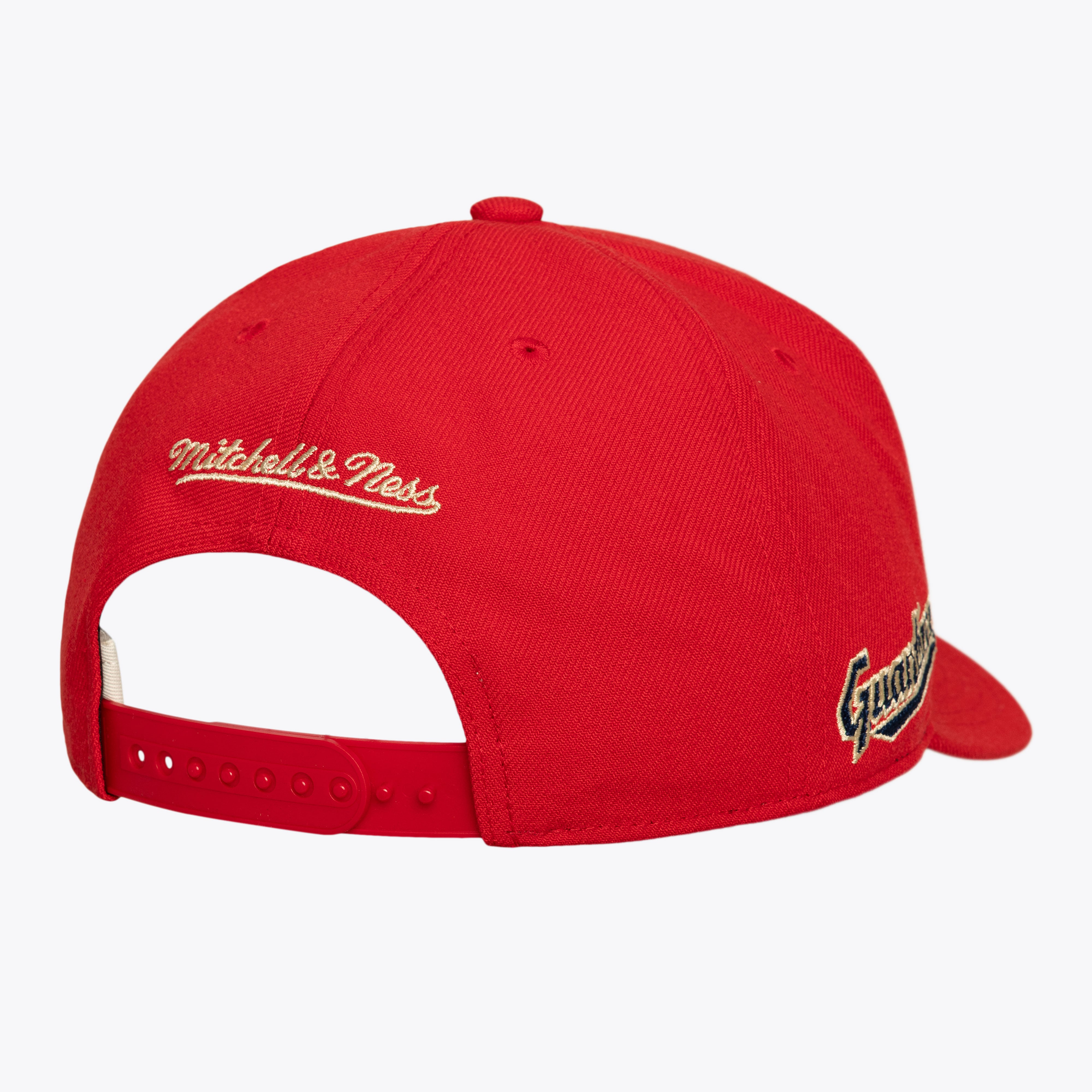 Men's Mitchell & Ness Red Cleveland Guardians Secondary Pro Snapback Hat