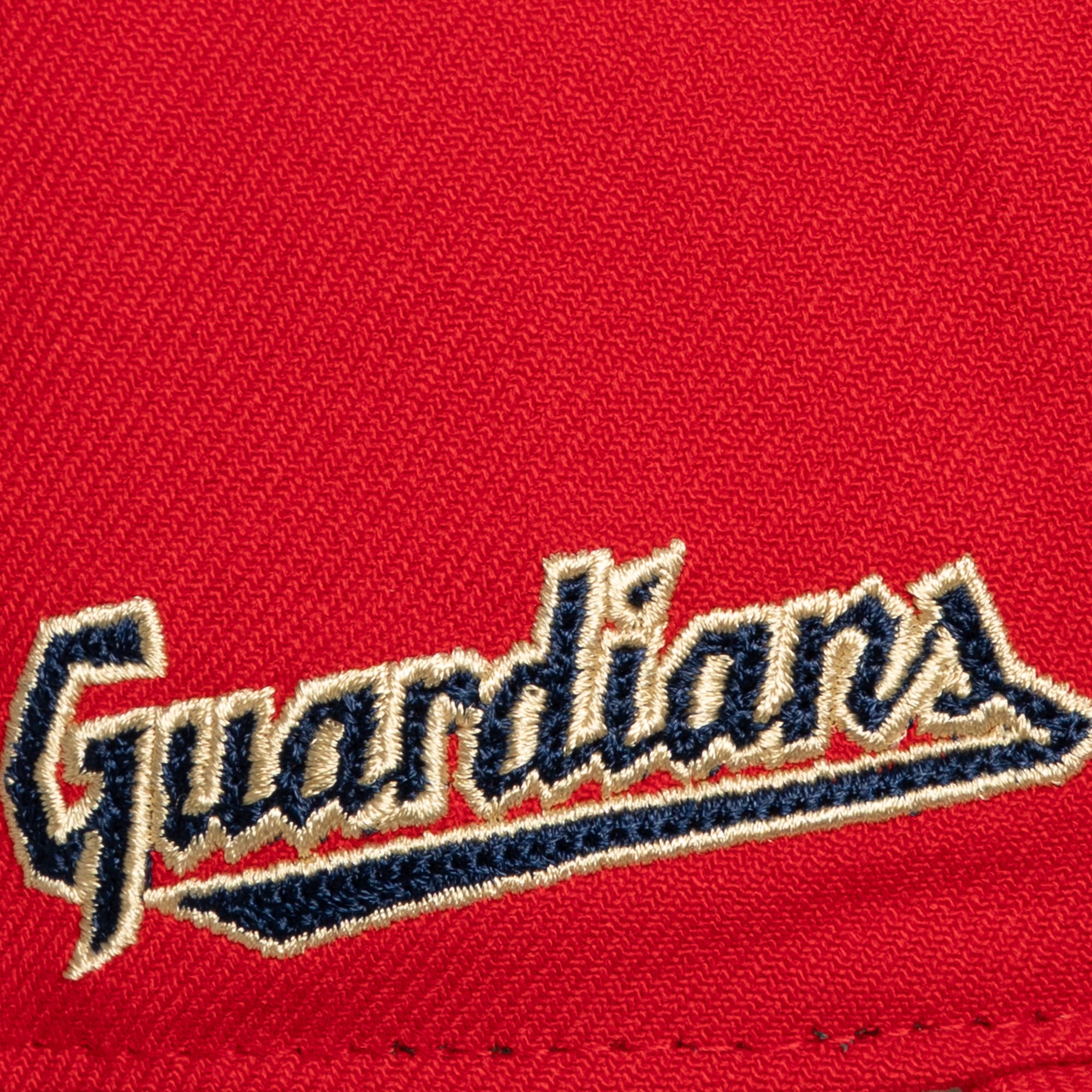 Men's Mitchell & Ness Red Cleveland Guardians Secondary Pro Snapback Hat