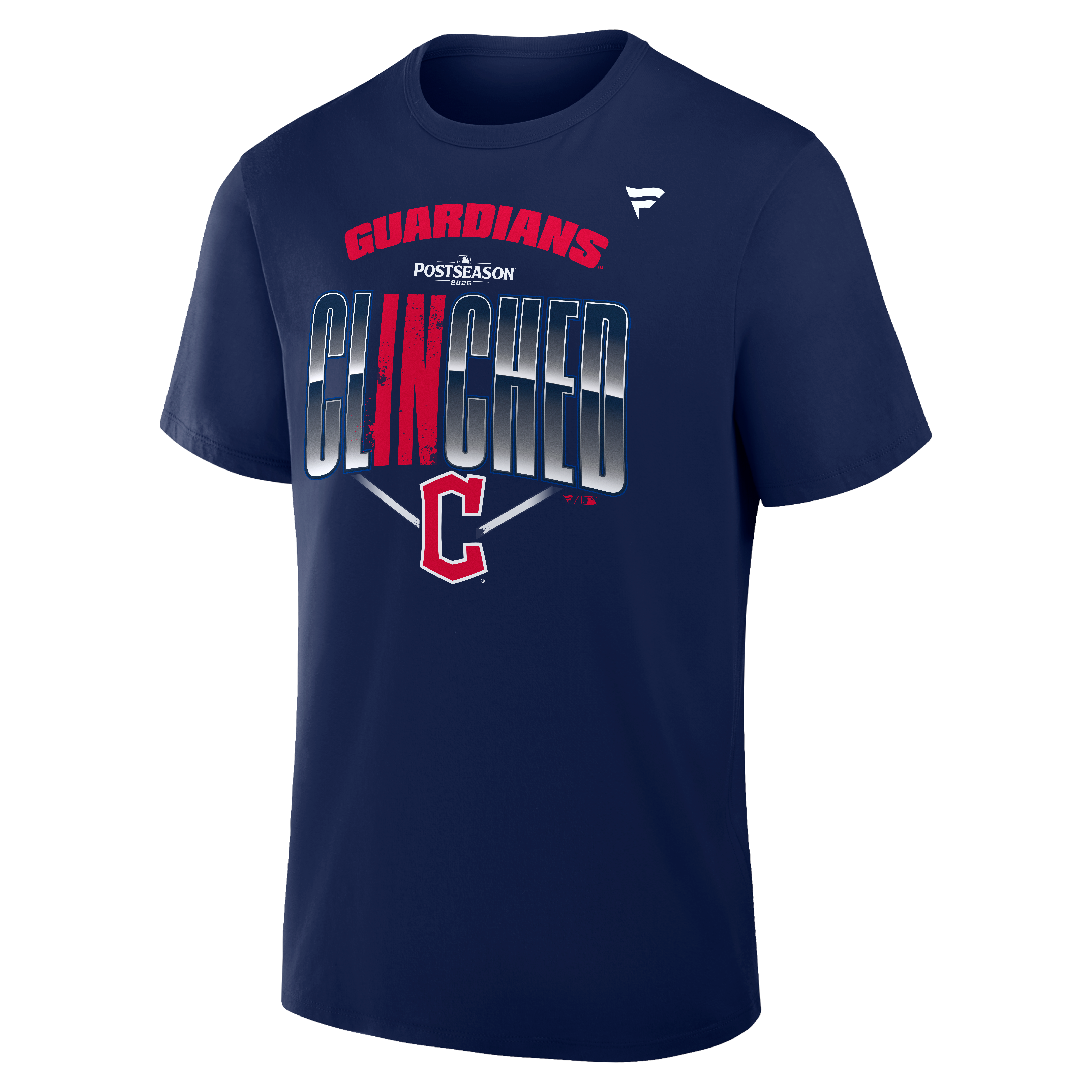 T-shirt homme bleu marine Cleveland Guardians 2026 MLB Postseason Lockroom