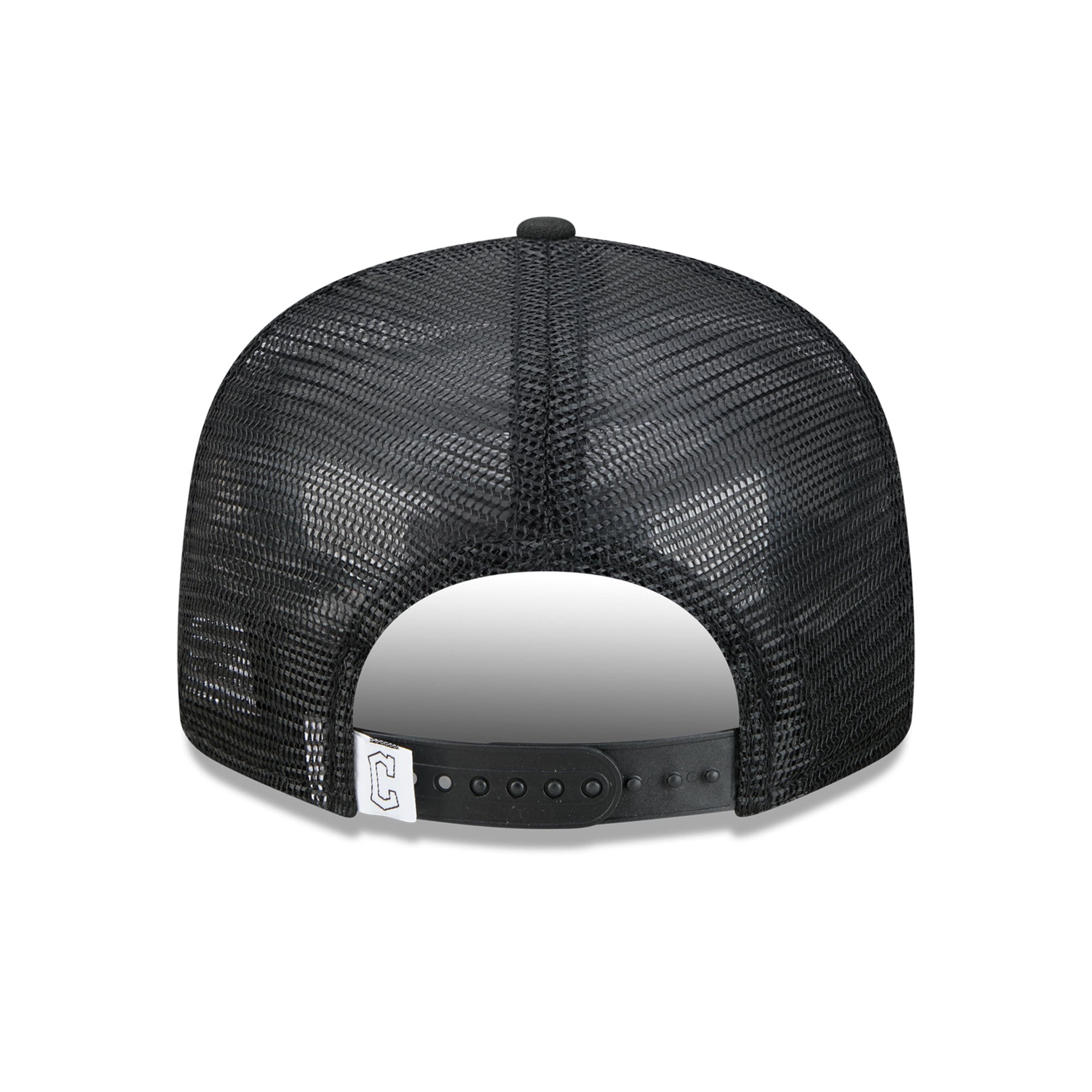 Casquette trucker ajustable New Era 9FIFTY Cleveland Guardians noire pour homme