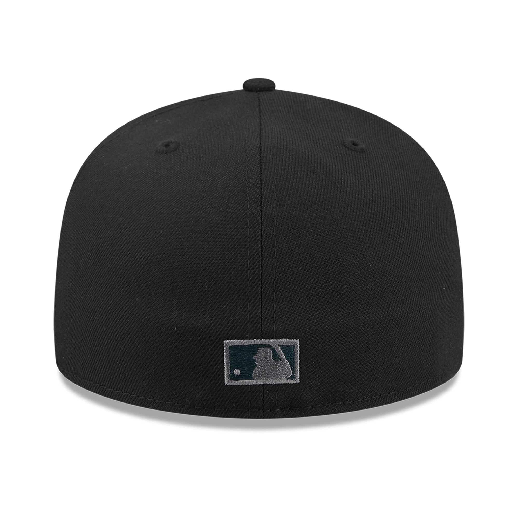 Casquette ajustée New Era 59FIFTY pour homme, noire, Cleveland Guardians, coloris pop.