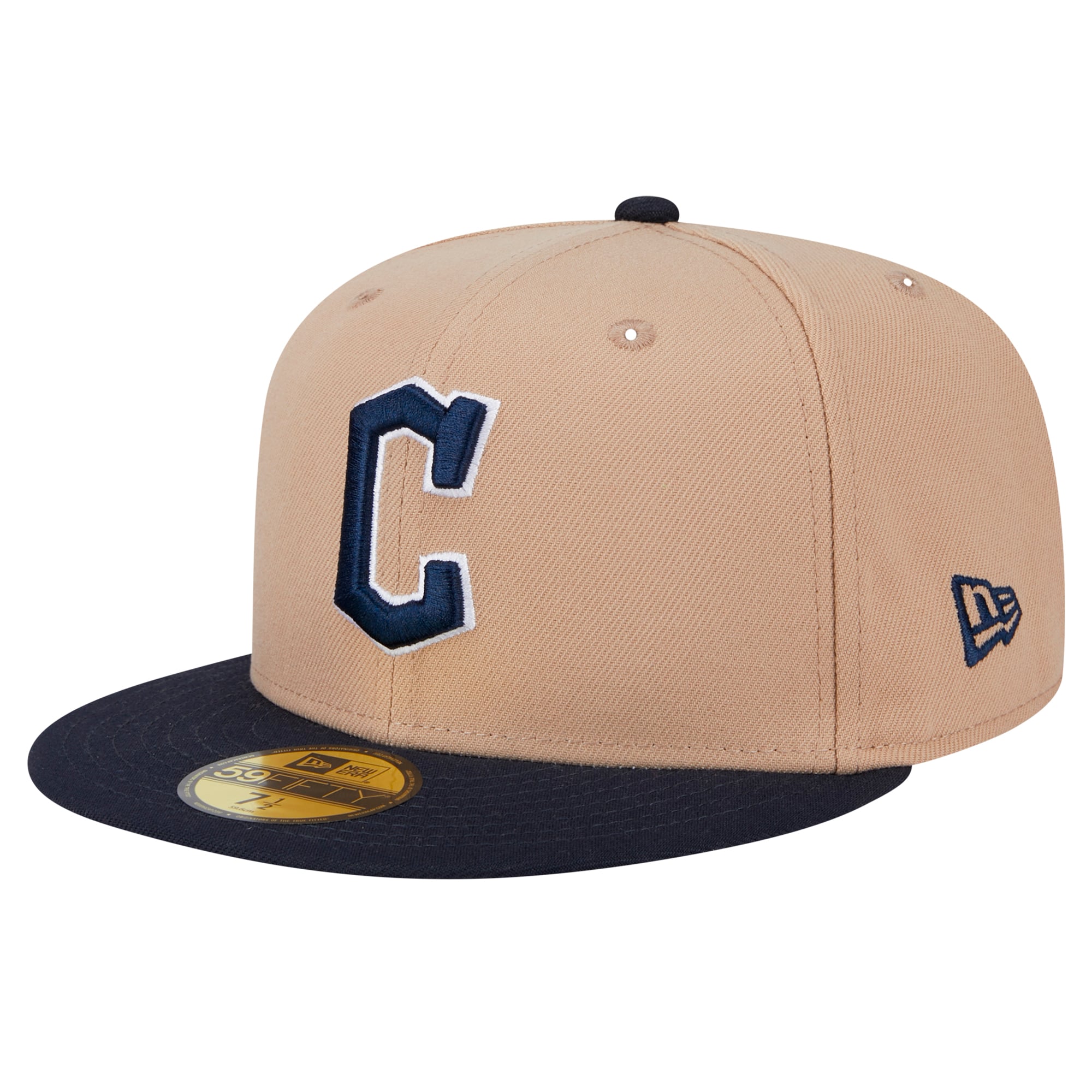 Casquette ajustée 59FIFTY Cleveland Guardians de New Era pour homme en kaki