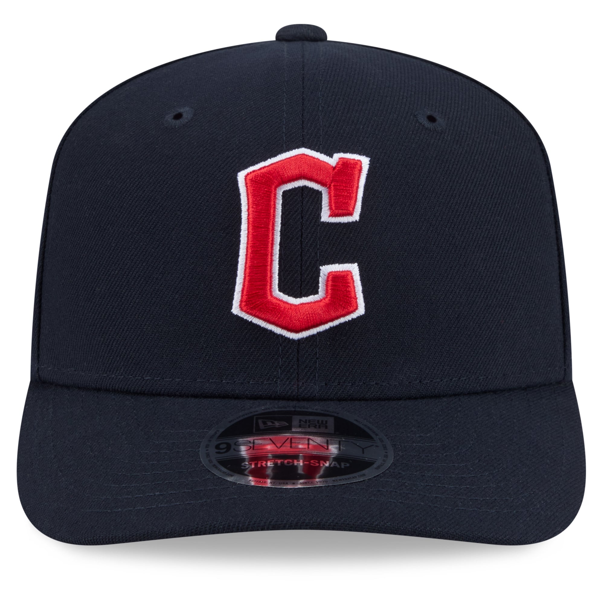 Casquette ajustable New Era bleu marine Cleveland Guardians Performance 9SEVENTY pour homme