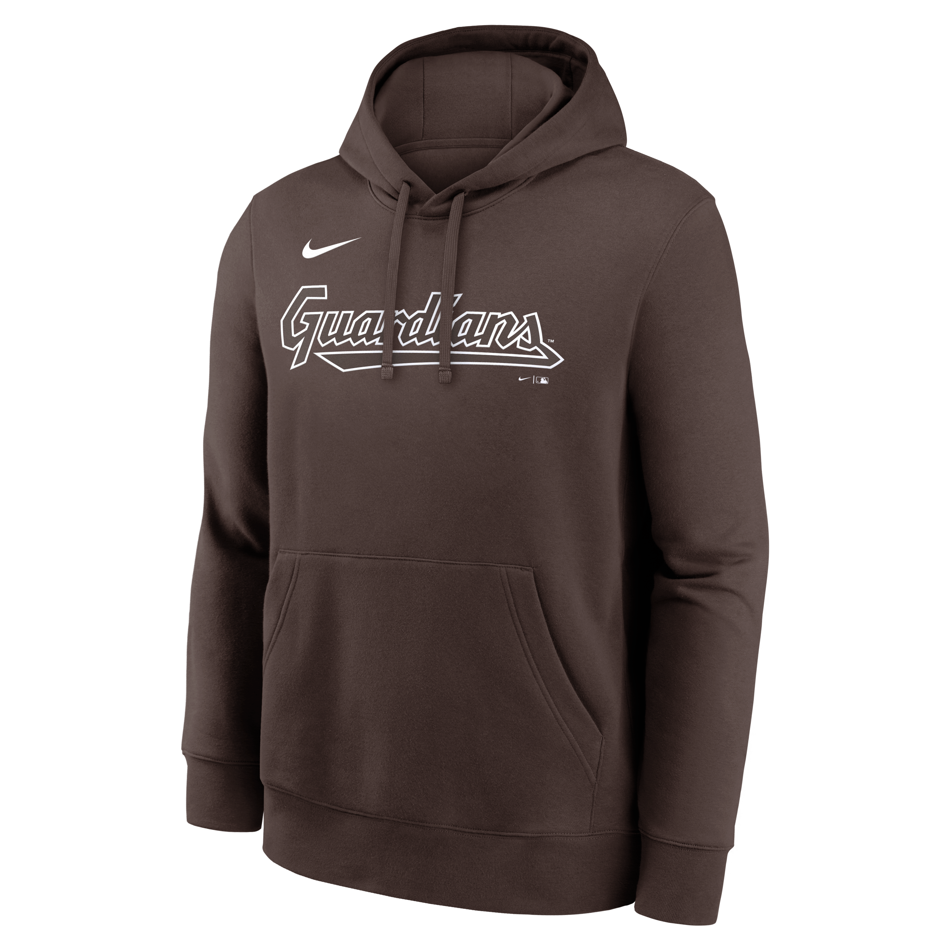 Sweat à capuche polaire Nike marron Cleveland Guardians Core Cinder Club pour homme