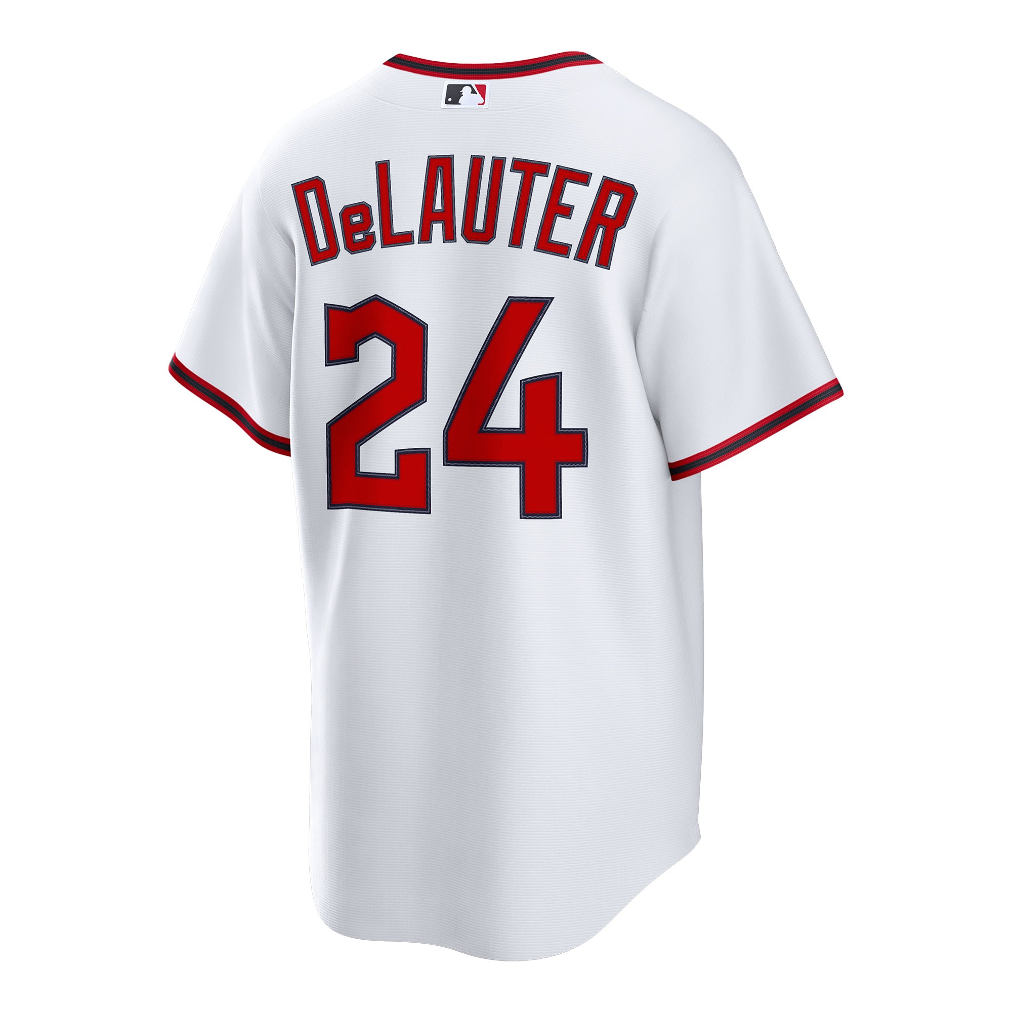 Maillot réplique domicile blanc Nike Chase DeLauter des Cleveland Guardians pour homme