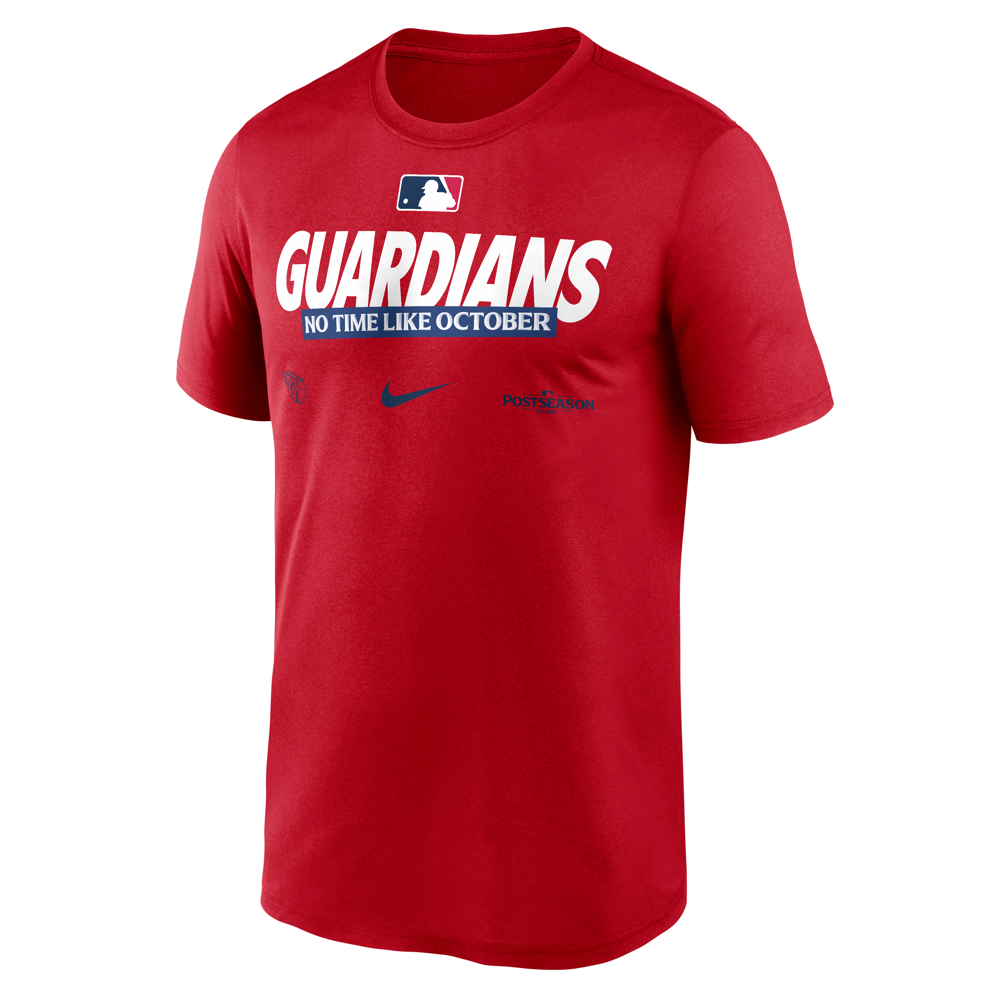 T-shirt Nike Legend Dri-FIT de la collection authentique des Cleveland Guardians MLB 2026, rouge, pour homme