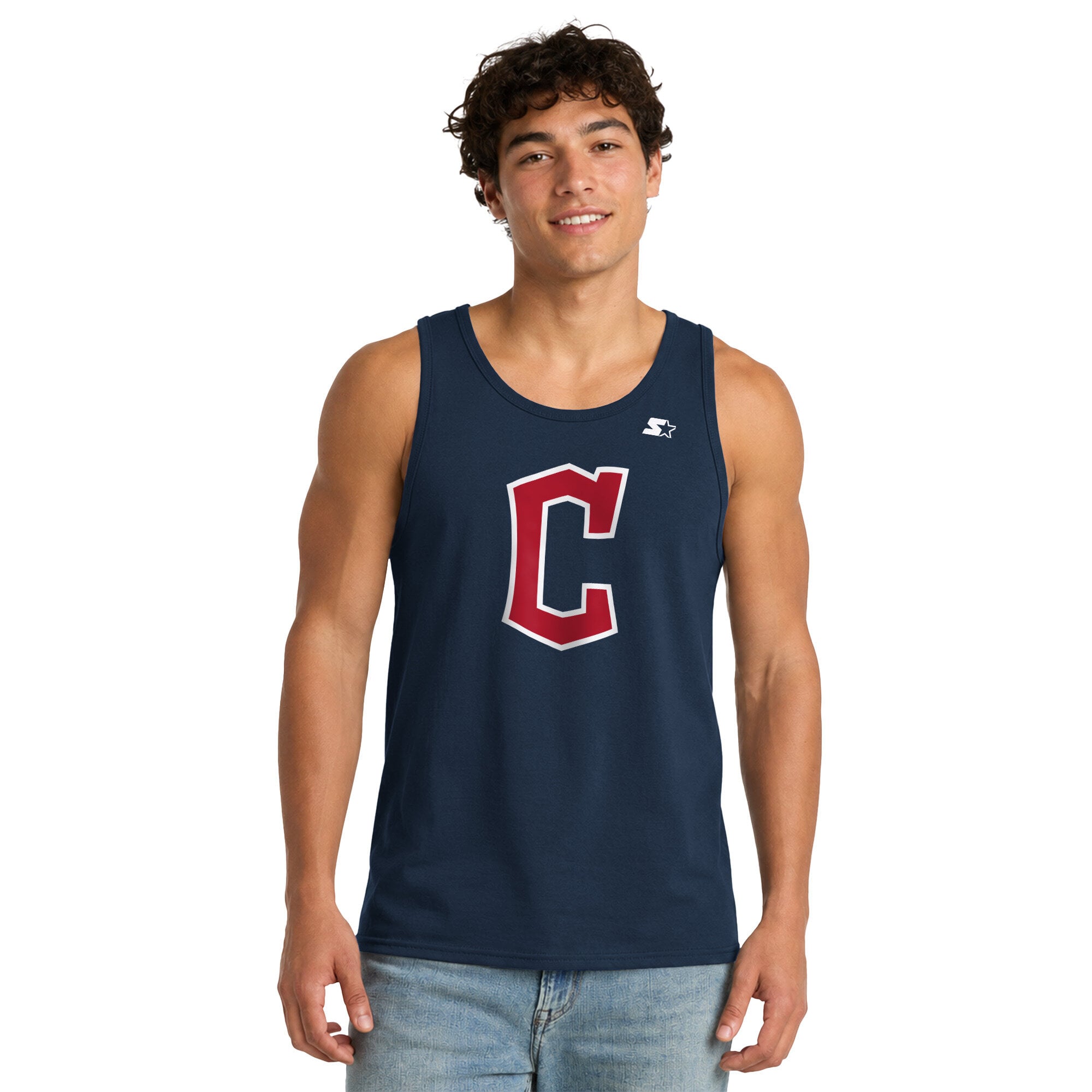 Débardeur Starter bleu marine Cleveland Guardians pour homme