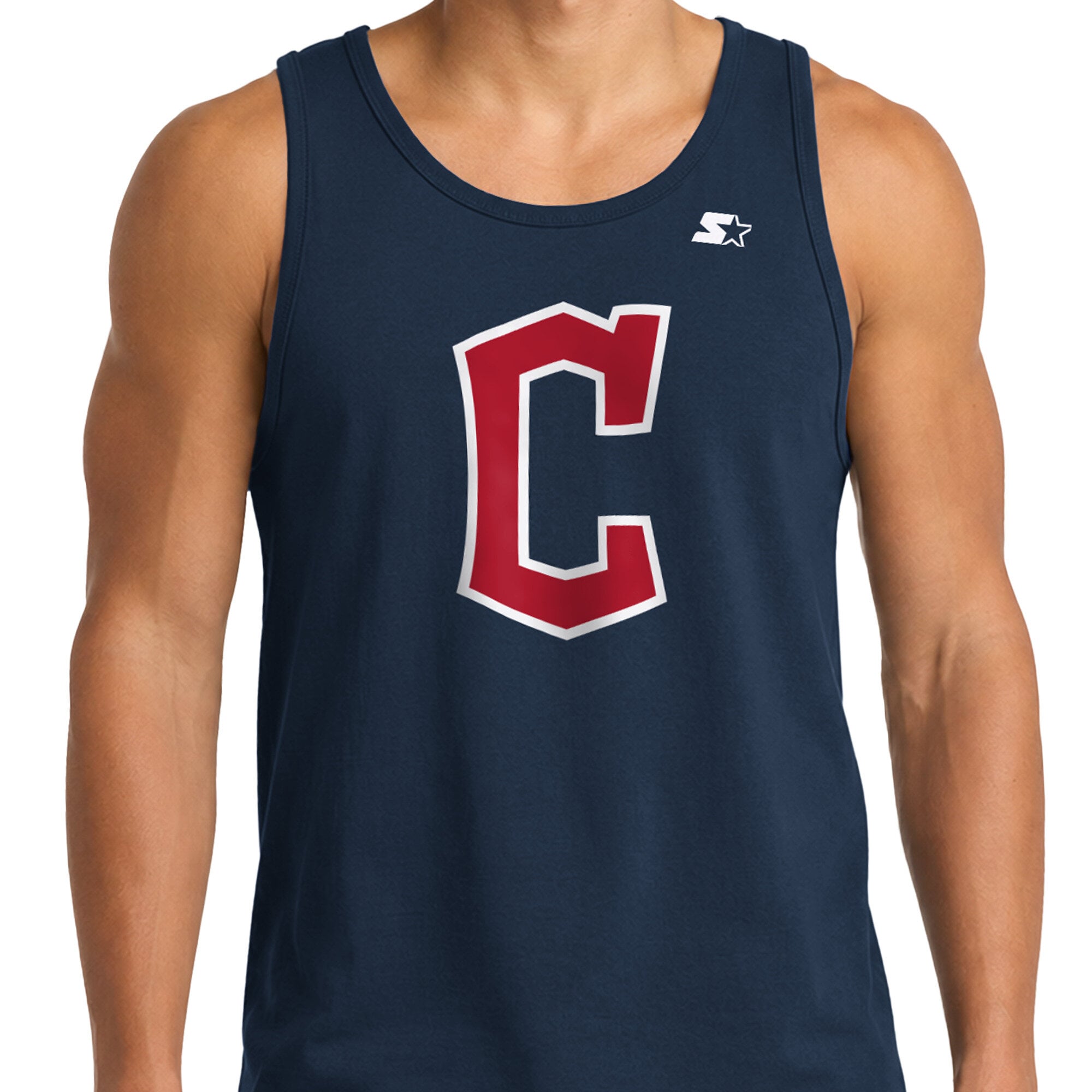Débardeur Starter bleu marine Cleveland Guardians pour homme