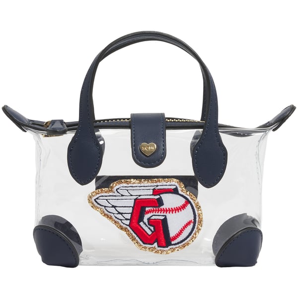  Cleveland Guardians Stoney Clover Lane Clear Pouchette Crossbody Bag