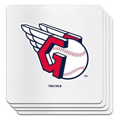 Cleveland Guardians The Memory Company Square Ceramic Coaster Set