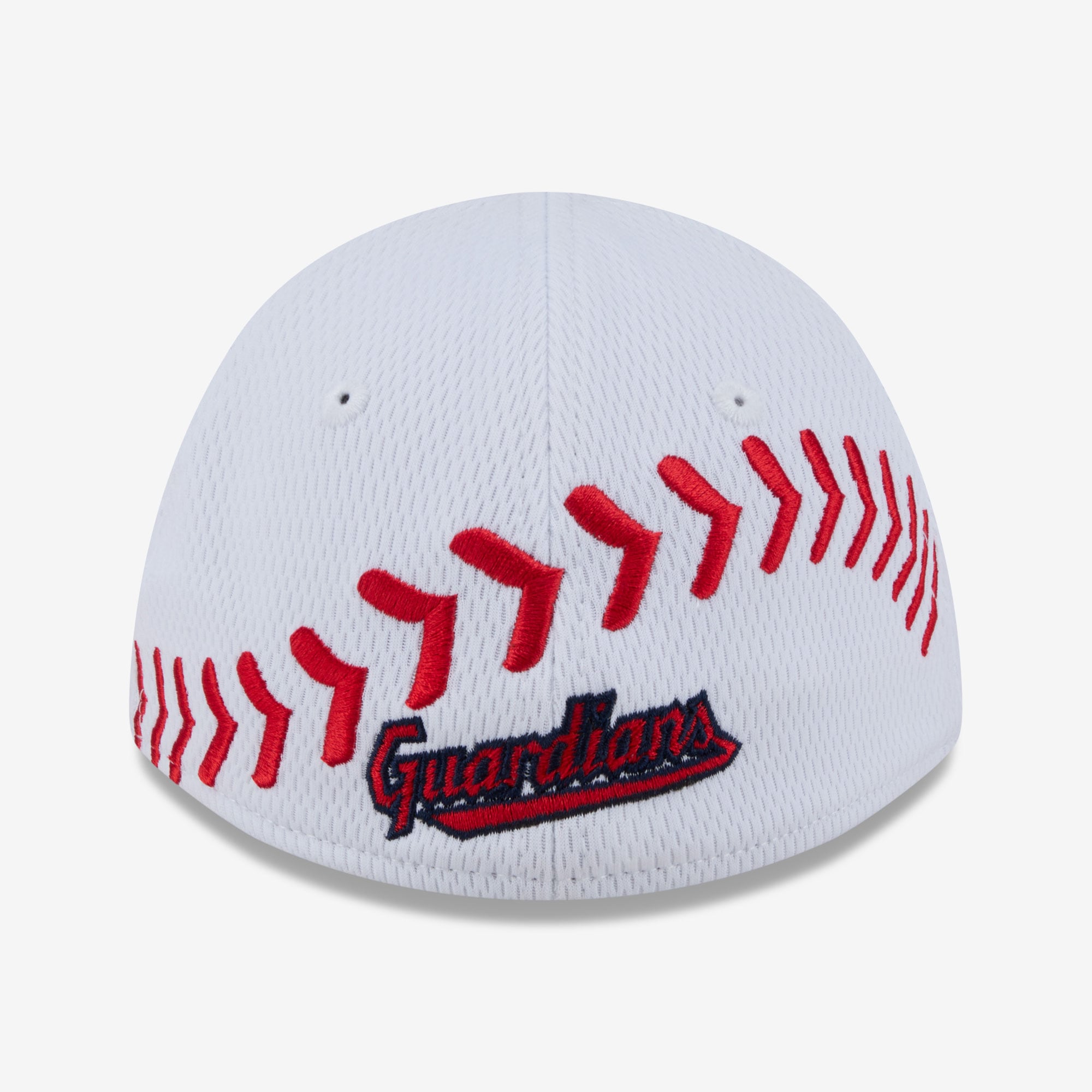 Casquette ajustable New Era blanche Cleveland Guardians Baseball 39THIRTY M-Crown pour tout-petit