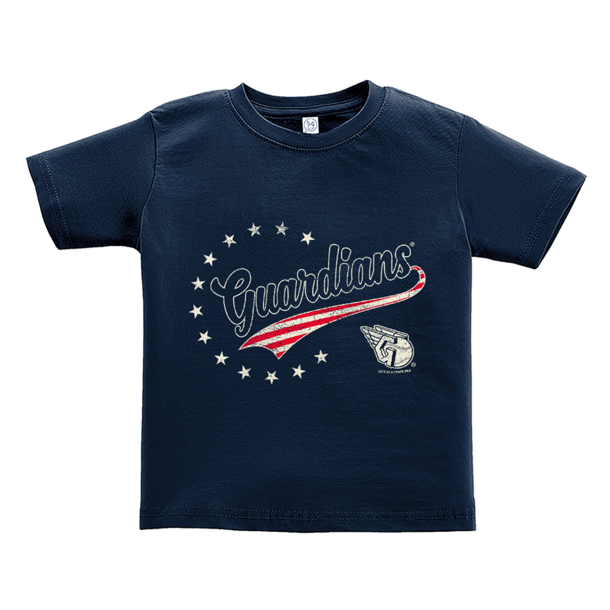 T-shirt bleu marine Cleveland Guardians Americana pour tout-petits, doux comme du raisin