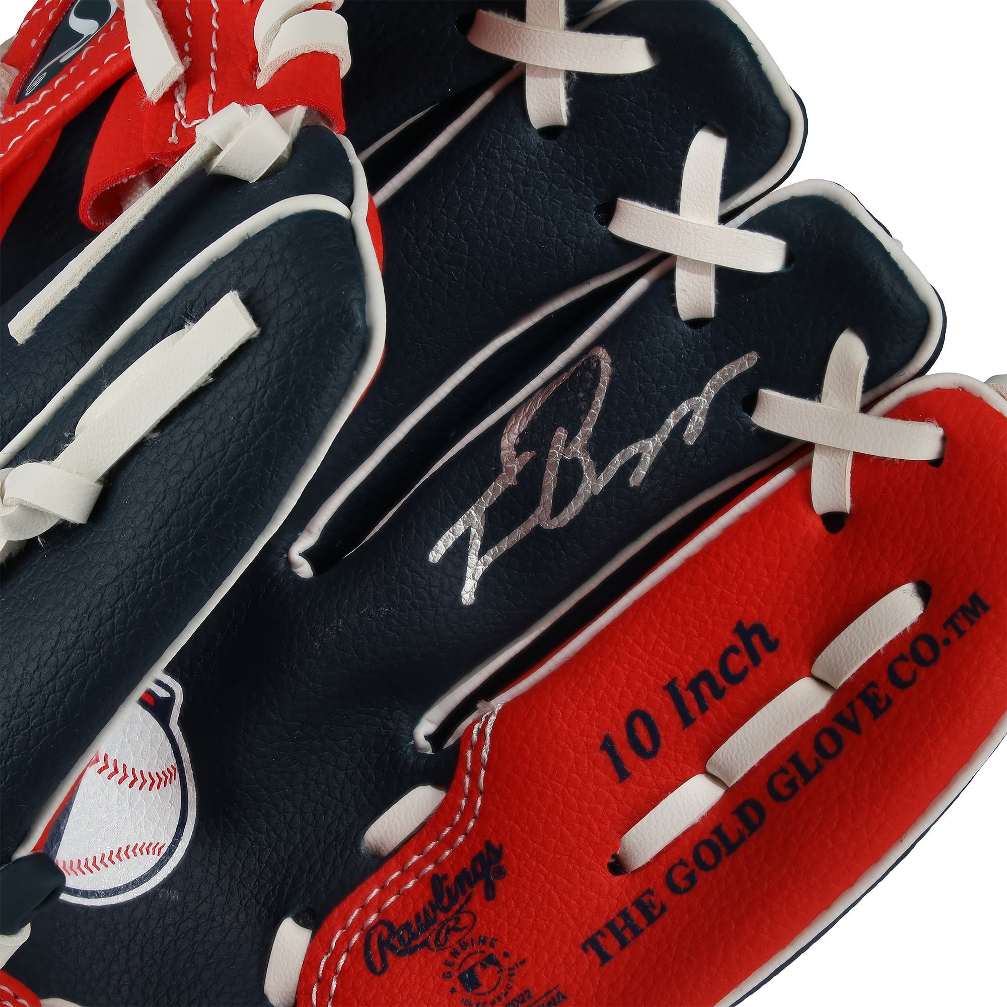 Travis Bazzana Cleveland Guardians Autographed Rawlings 10" Collectible Team Logo Glove