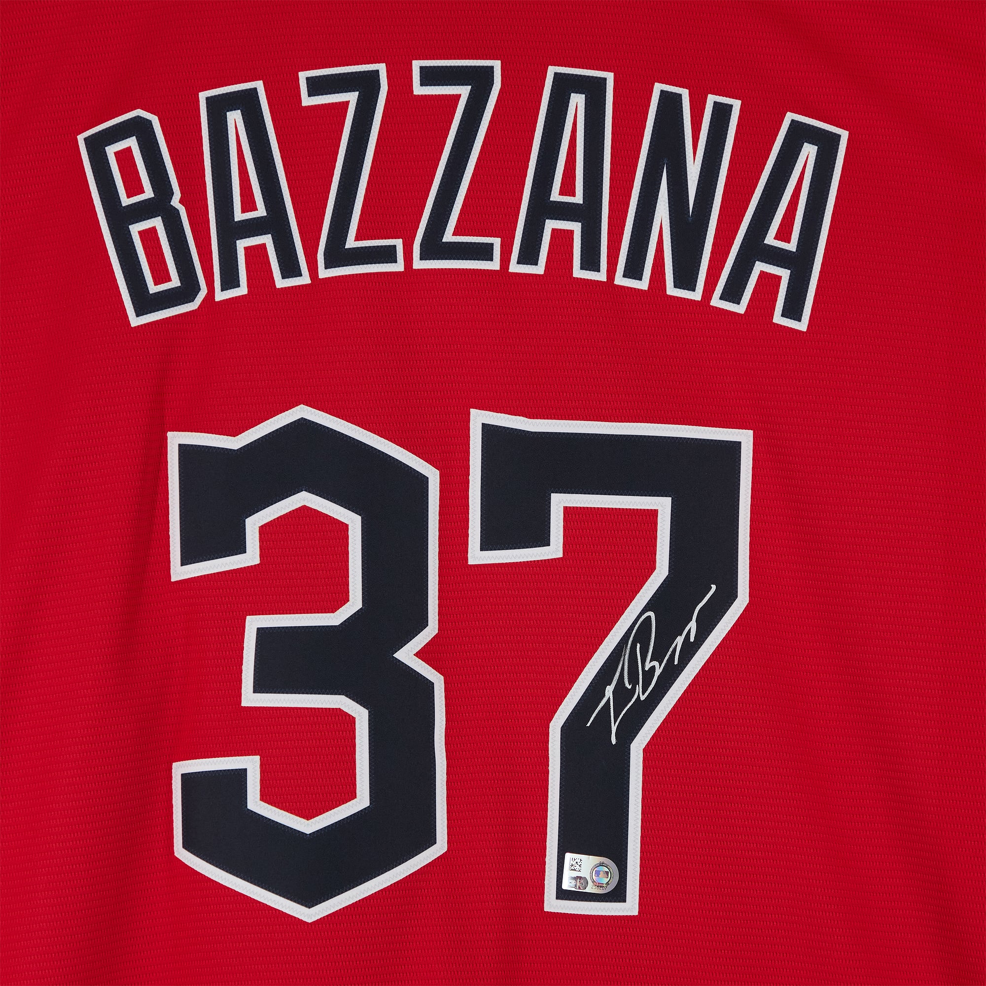 Maillot réplique rouge Nike autographié de Travis Bazzana, Cleveland Guardians