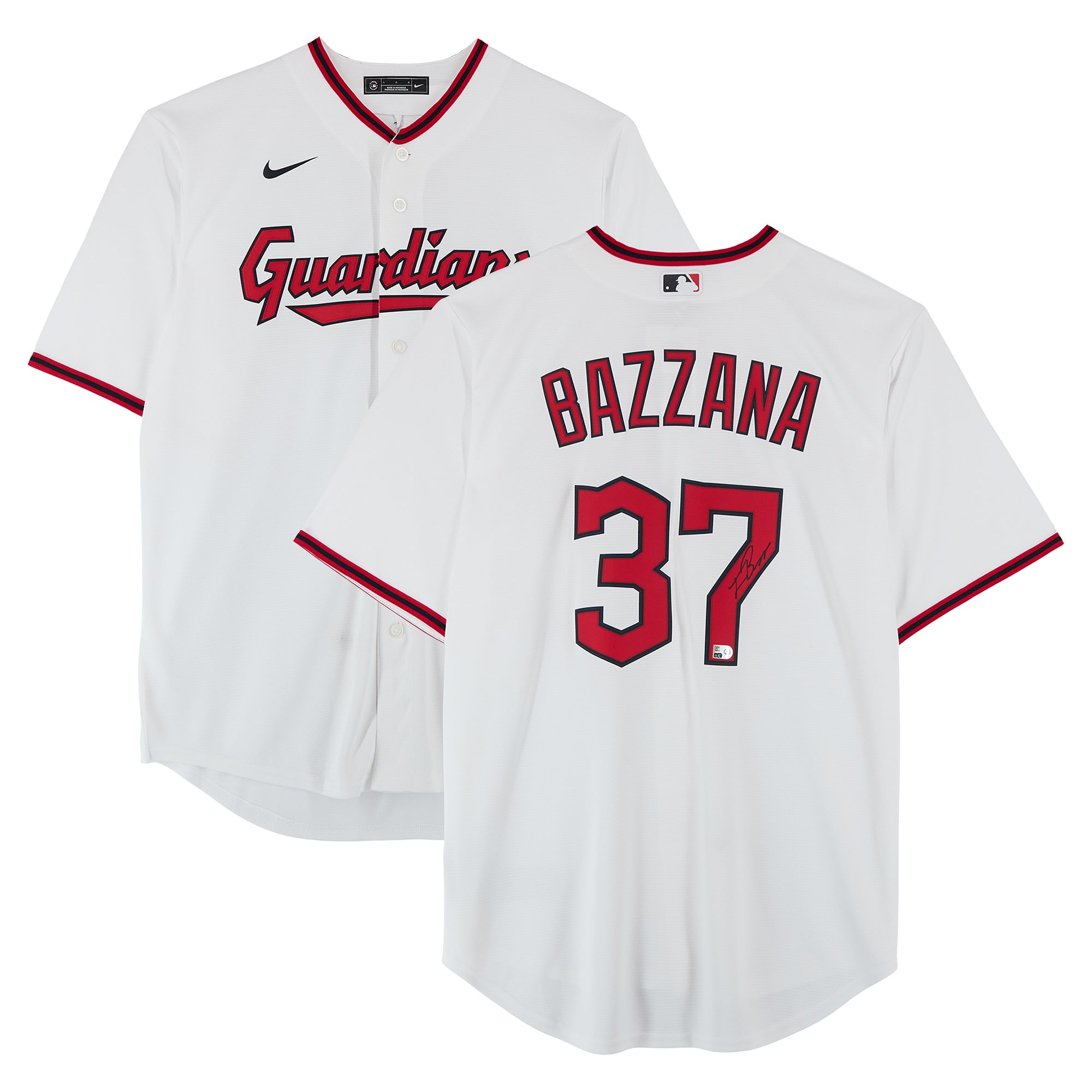 Travis Bazzana Cleveland Guardians Autographed Nike Replica Jersey
