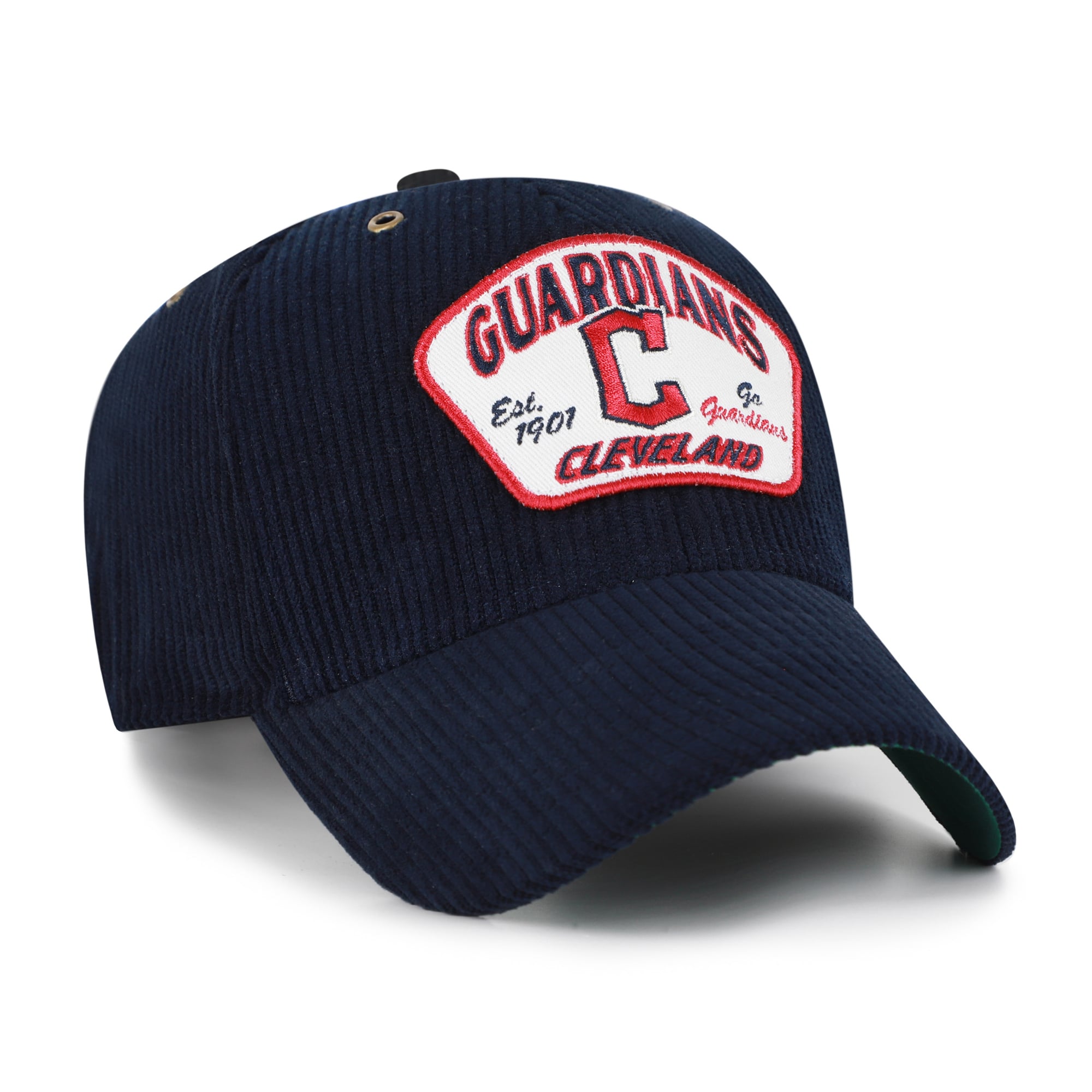 Casquette unisexe '47 Navy Cleveland Guardians Accordia en velours côtelé MVP ajustable