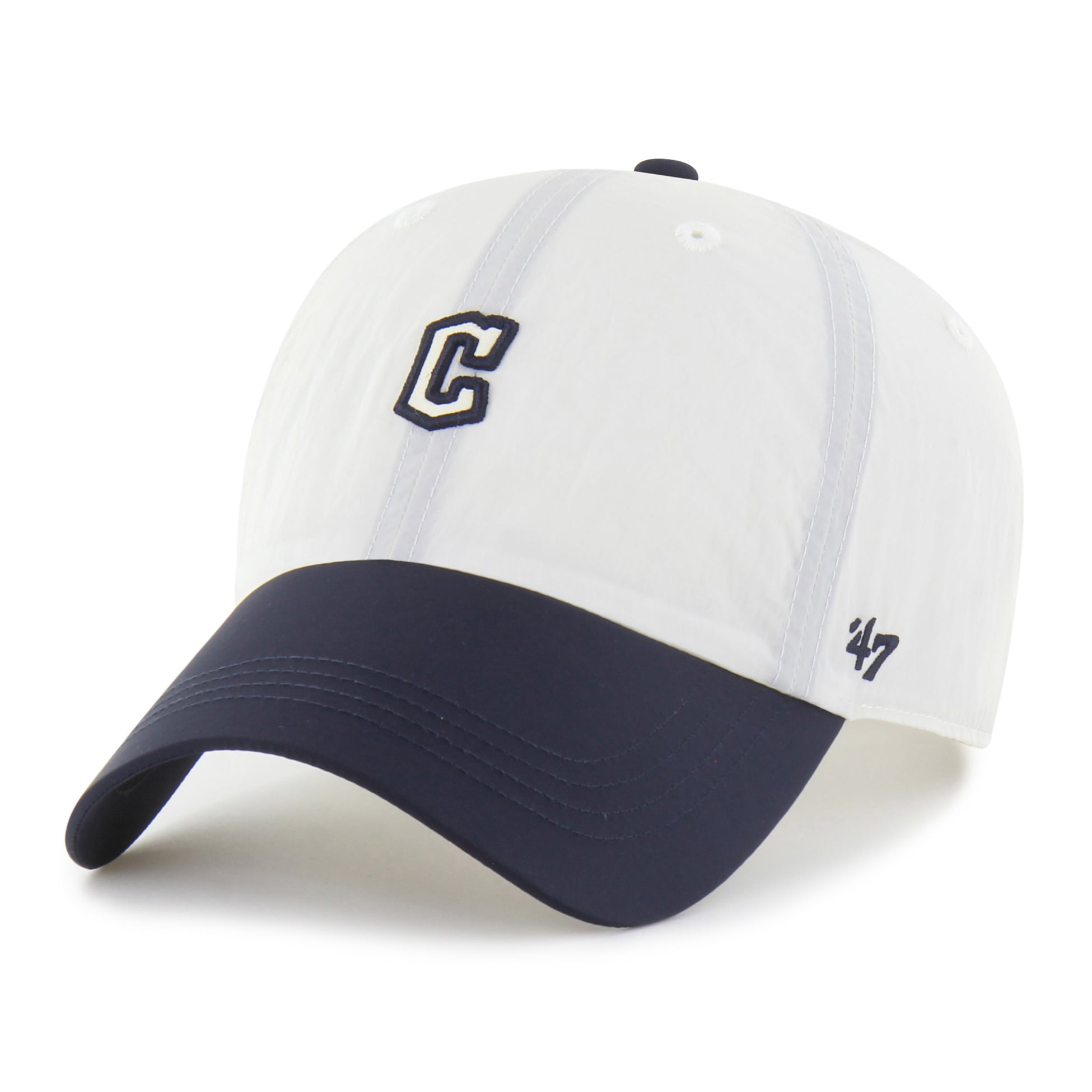 Casquette unisexe '47 blanche/marine Cleveland Guardians Modernia Clean Up ajustable