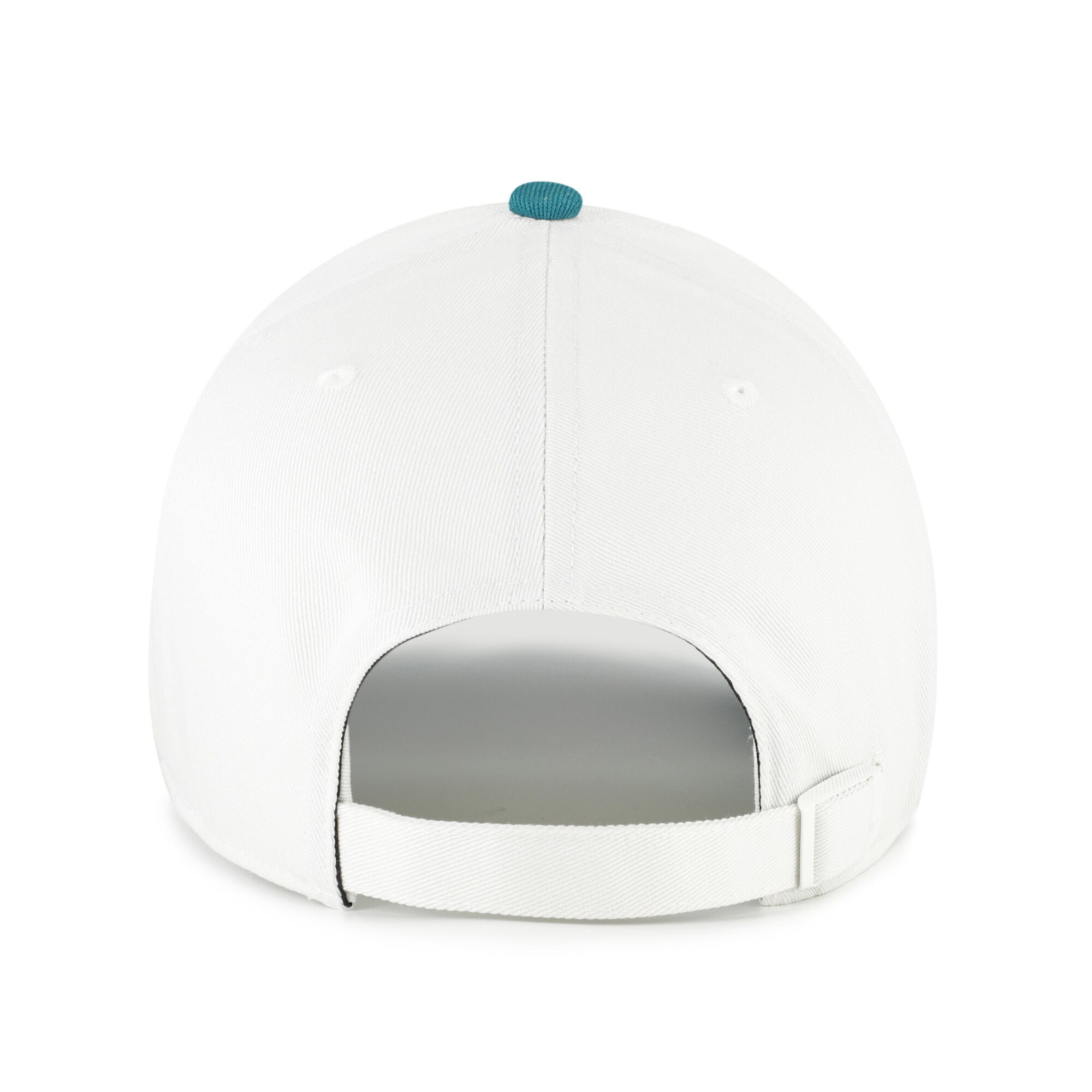 Unisex '47 White/Teal Cleveland Guardians Contemporary Tonal Clean Up Adjustable Hat