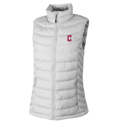 Cleveland Guardians Columbia Women's  Powder Lite II Omni-Heat Reflective Full-Zip Vest - White