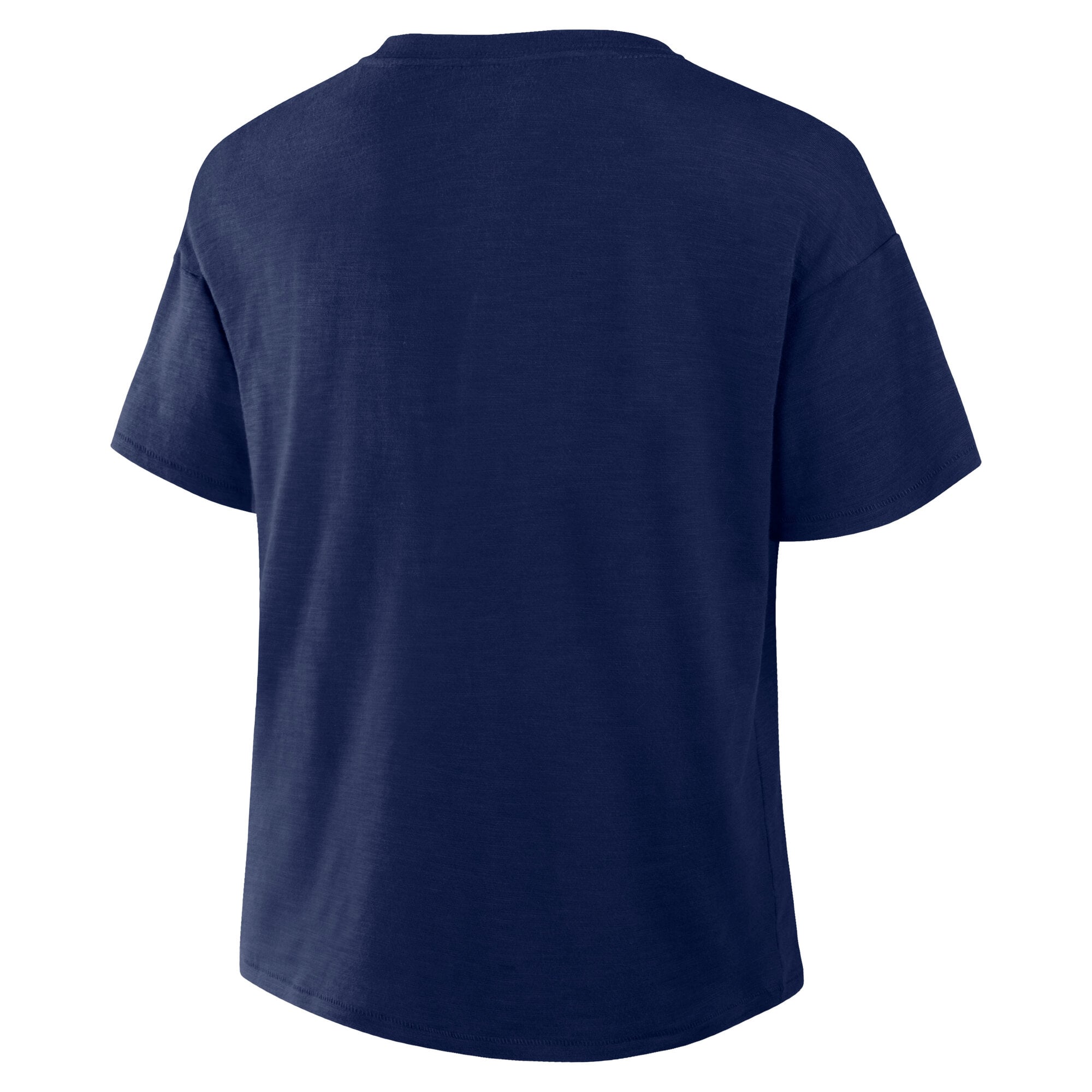 Women's Fanatics Navy Cleveland Guardians Fan Fave Stadium Slub Boxy Notch Neck T-Shirt