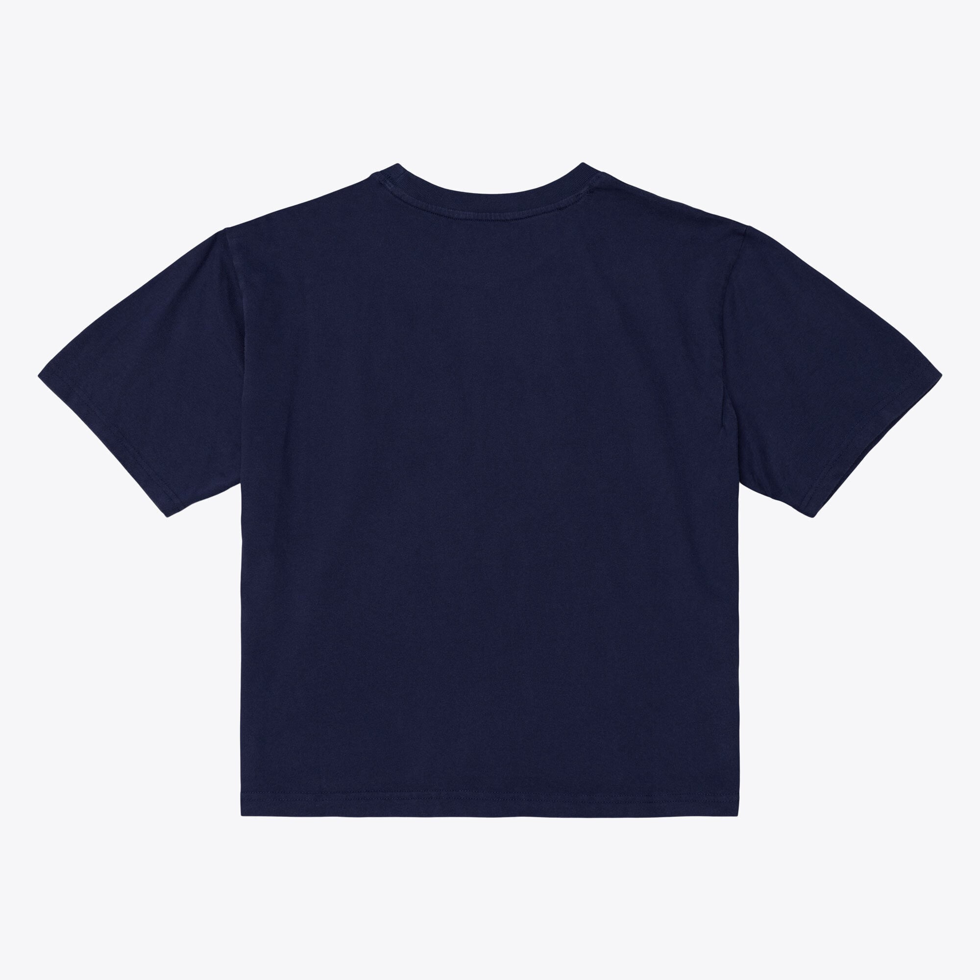 T-shirt court à manches carrées Mitchell & Ness bleu marine Cleveland Guardians pour femme