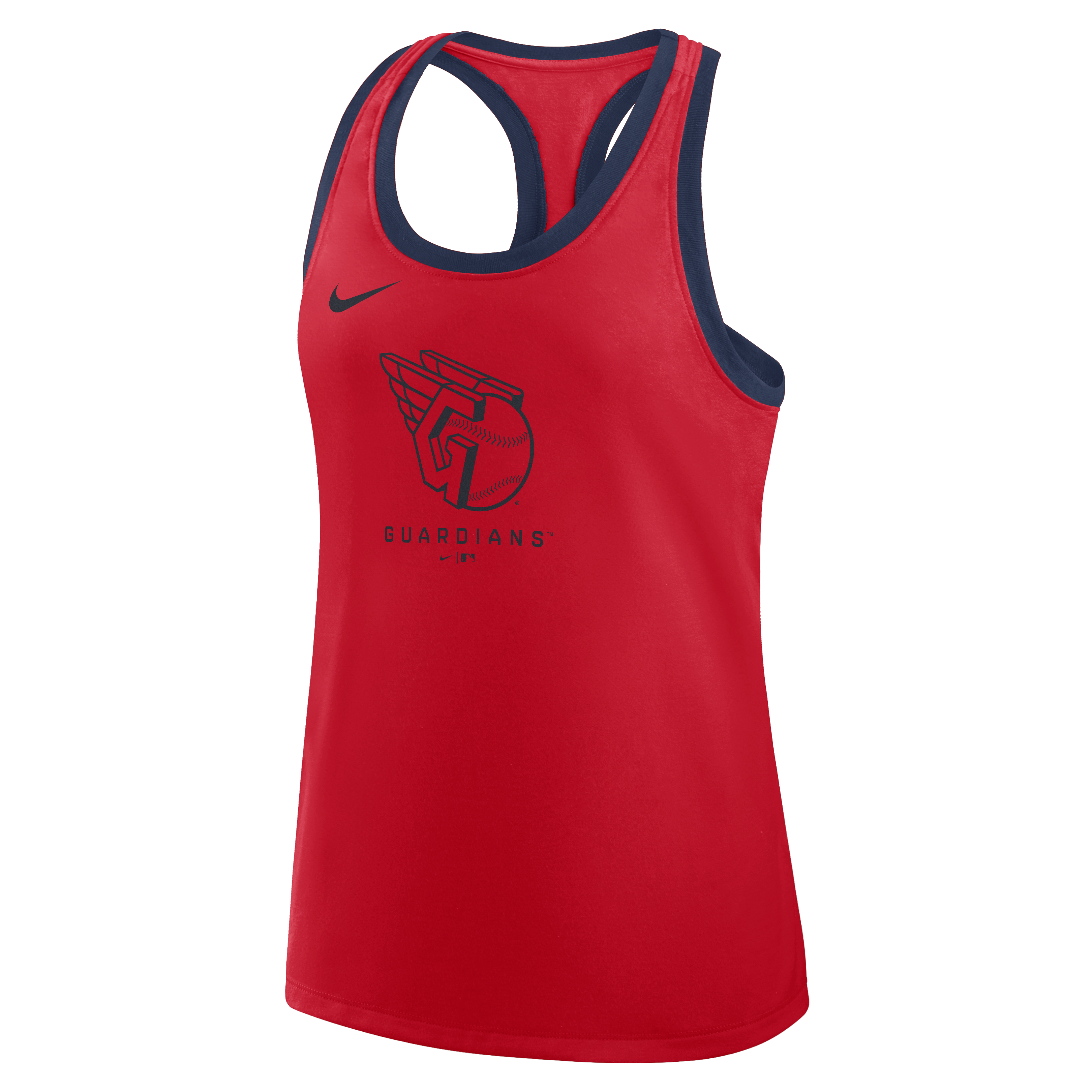 Women's Nike Red Cleveland Guardians Tri-Blend Dri-FIT Racerback Tank Top