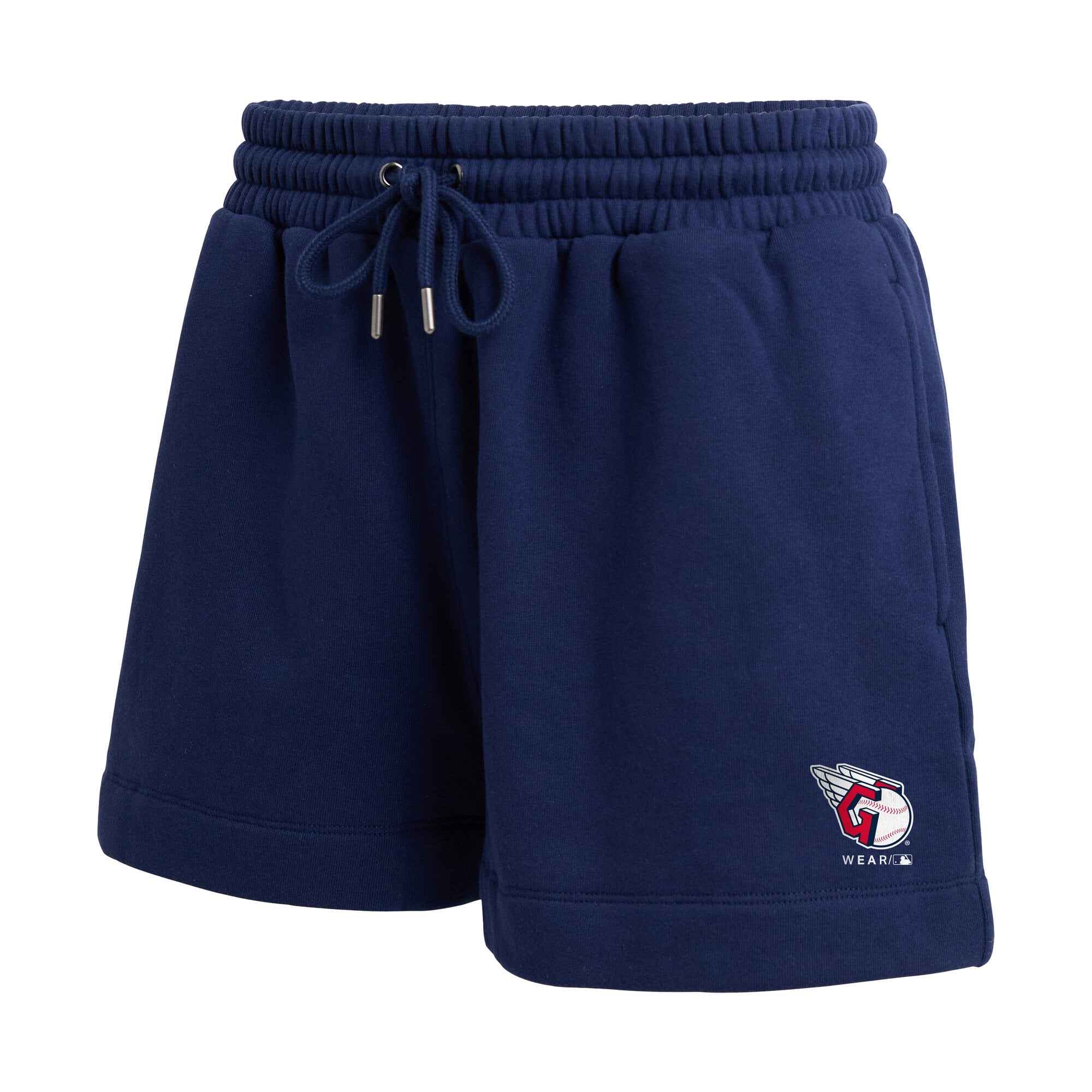 Women's WEAR by Erin Andrews Navy Cleveland Guardians Fleece V-Neck Set