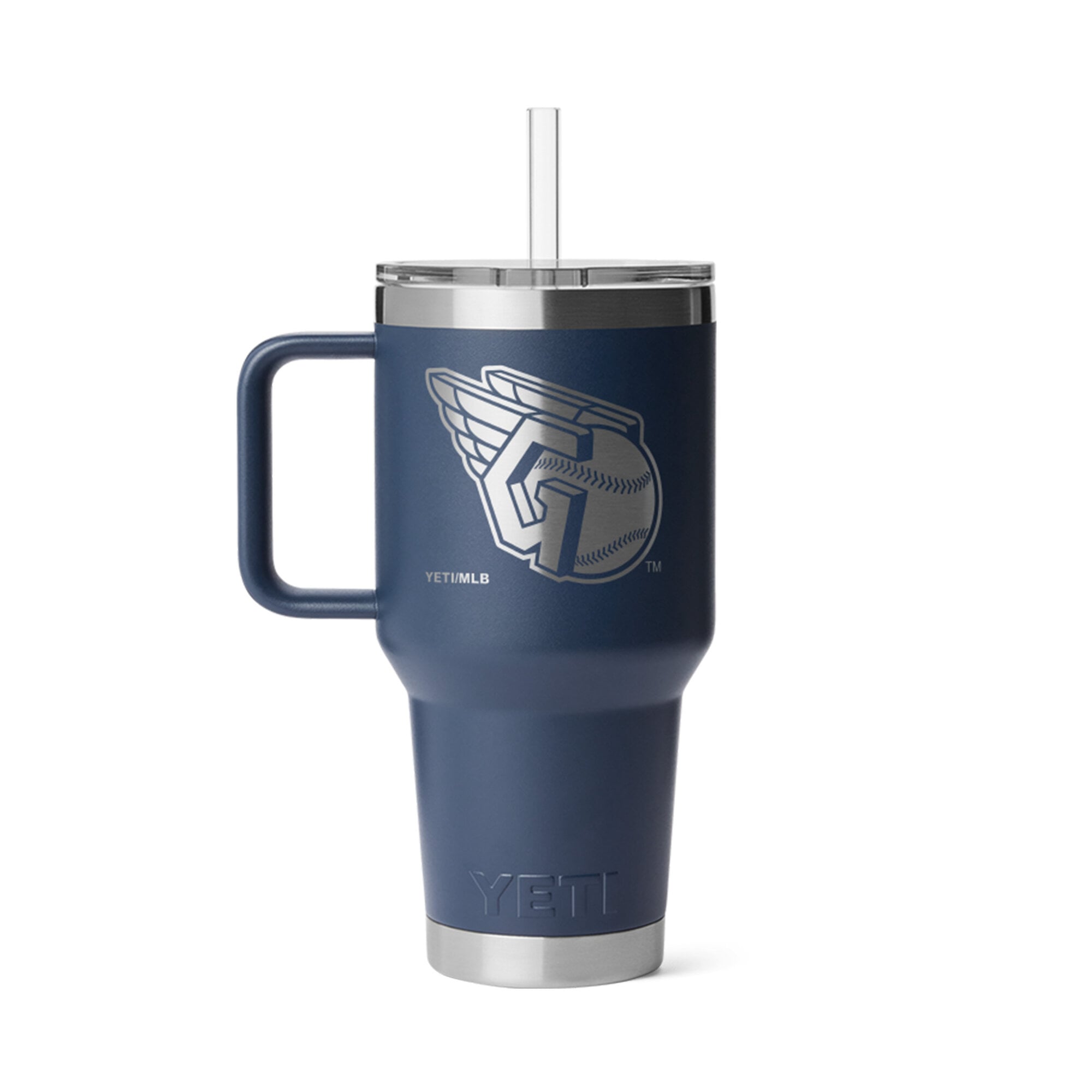 Mug à paille YETI Cleveland Guardians Rambler 2.0 de 1 litre (35 oz