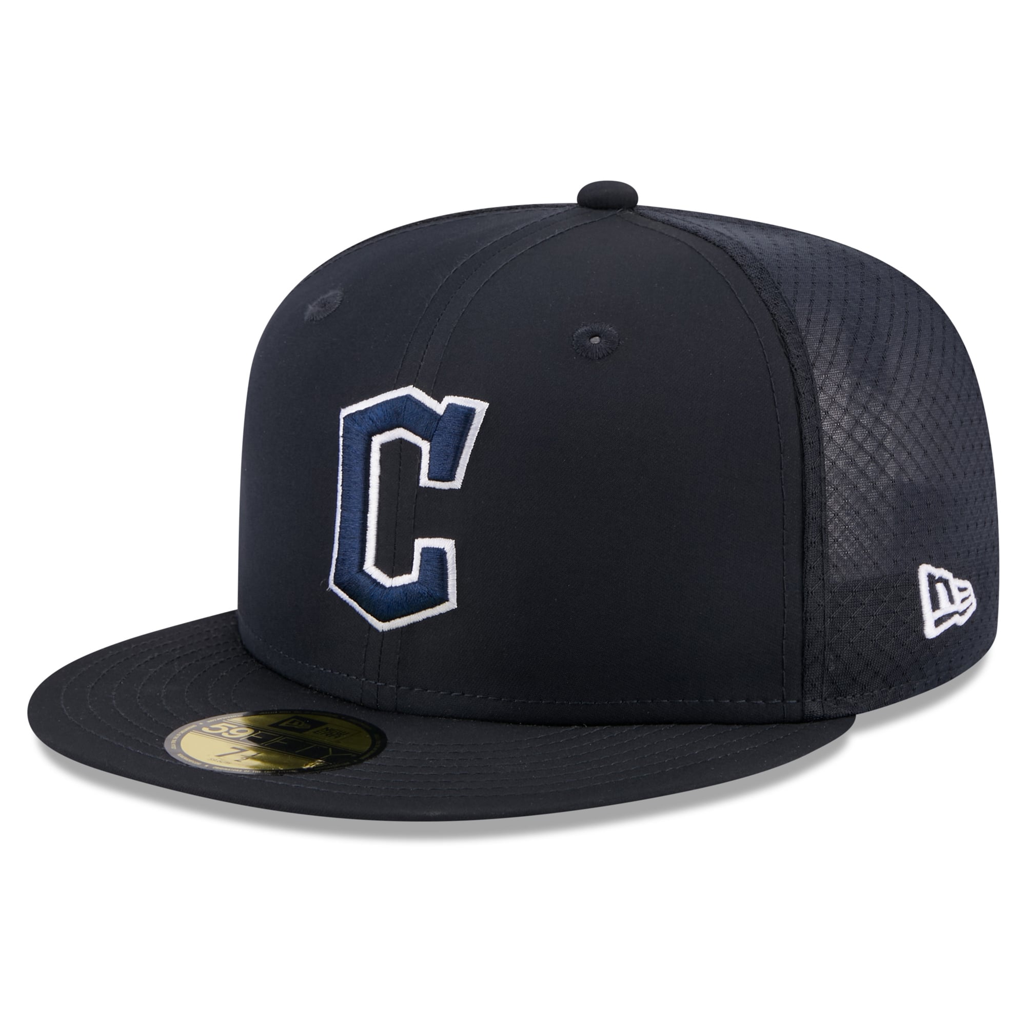 Youth New Era Navy Cleveland Guardians Batting Practice 59FIFTY Fitted Hat