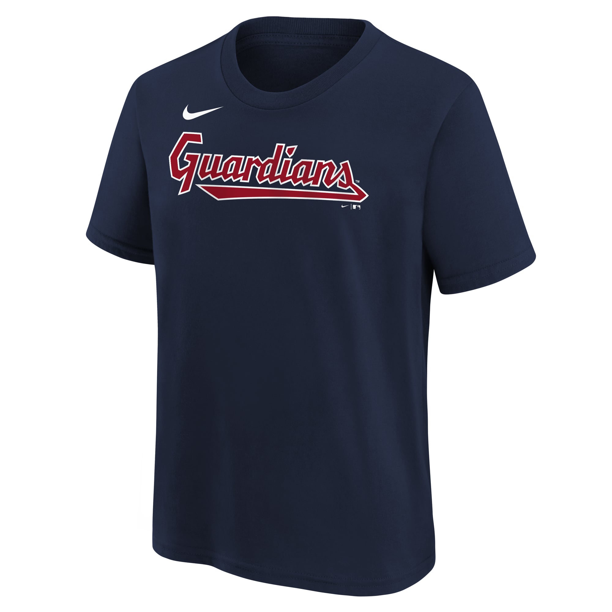 Youth Nike  Navy Cleveland Guardians Wordmark T-Shirt