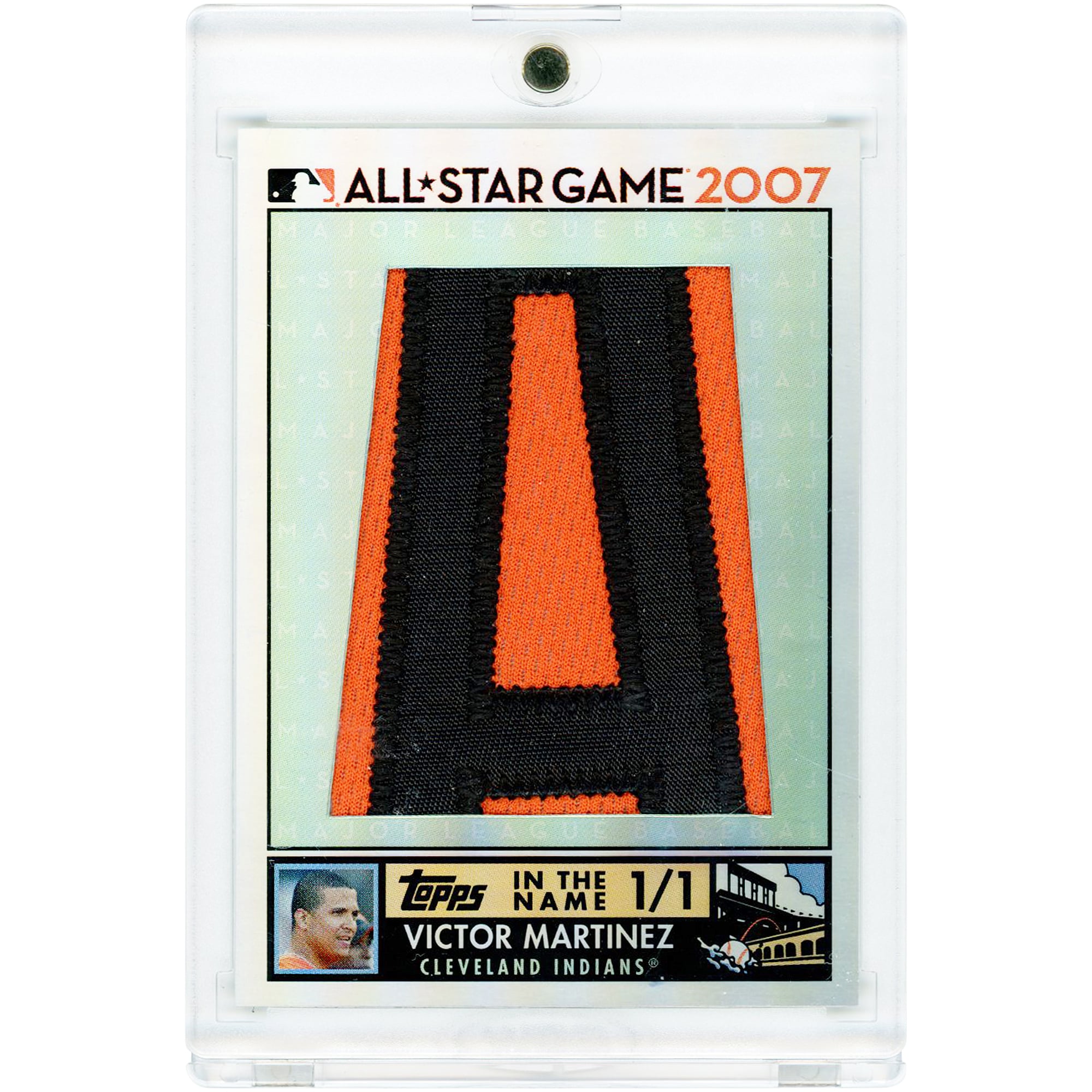 Victor Martinez Cleveland Indians 2008 Topps In the Name Relic #INR-VM #1/1 Card