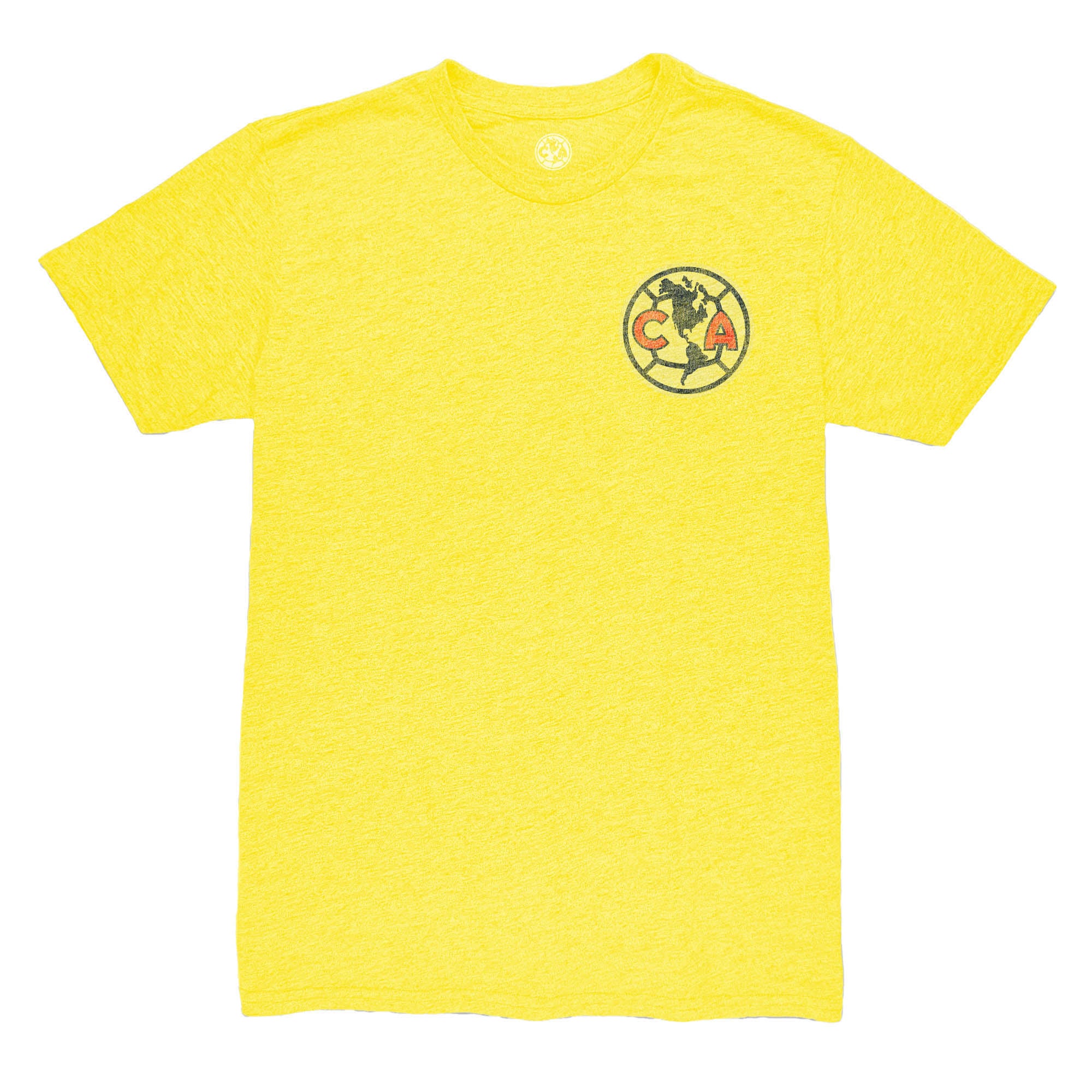 T-shirt homme 1863FC Álvaro Fidalgo jaune Club America rétro avec nom et numéro du joueur, en mélange de trois matières