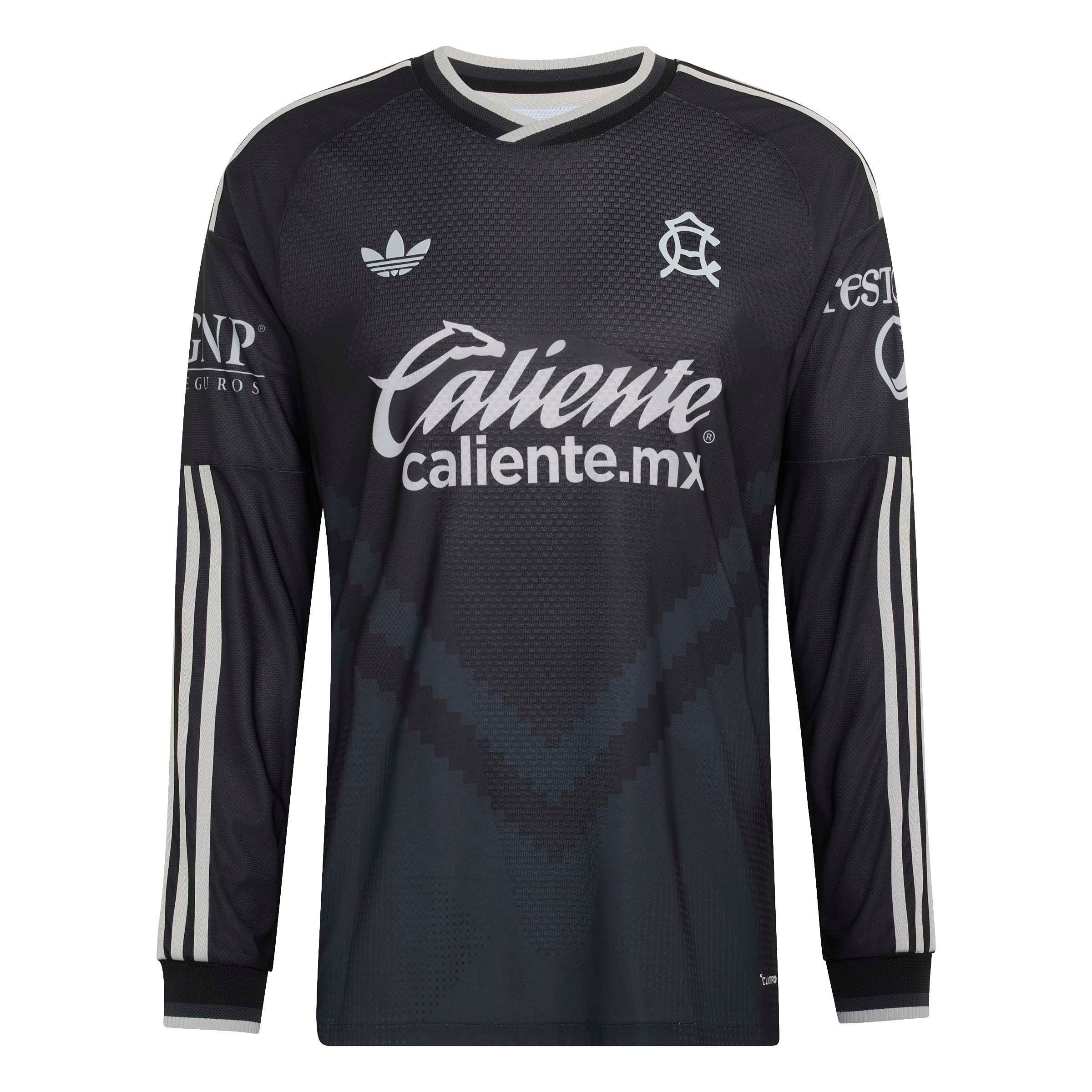 Men's adidas Yellow Club America 2026/27 Home On-Field Authentic Long Sleeve Jersey
