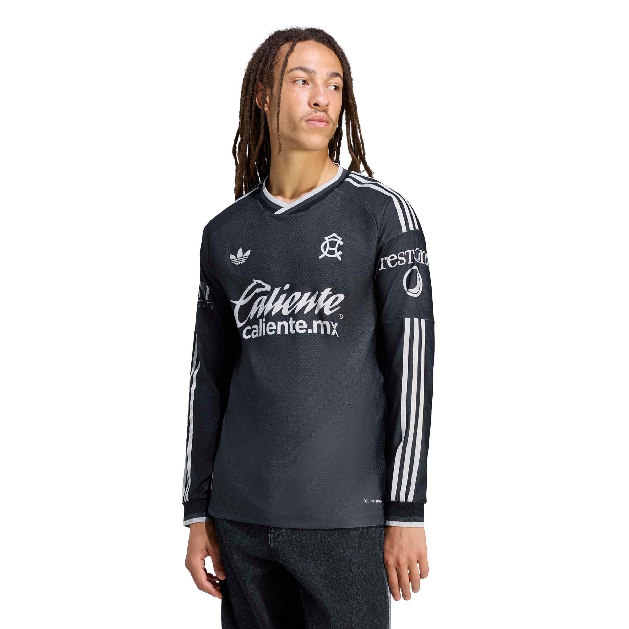Men's adidas Yellow Club America 2026/27 Home On-Field Authentic Long Sleeve Jersey