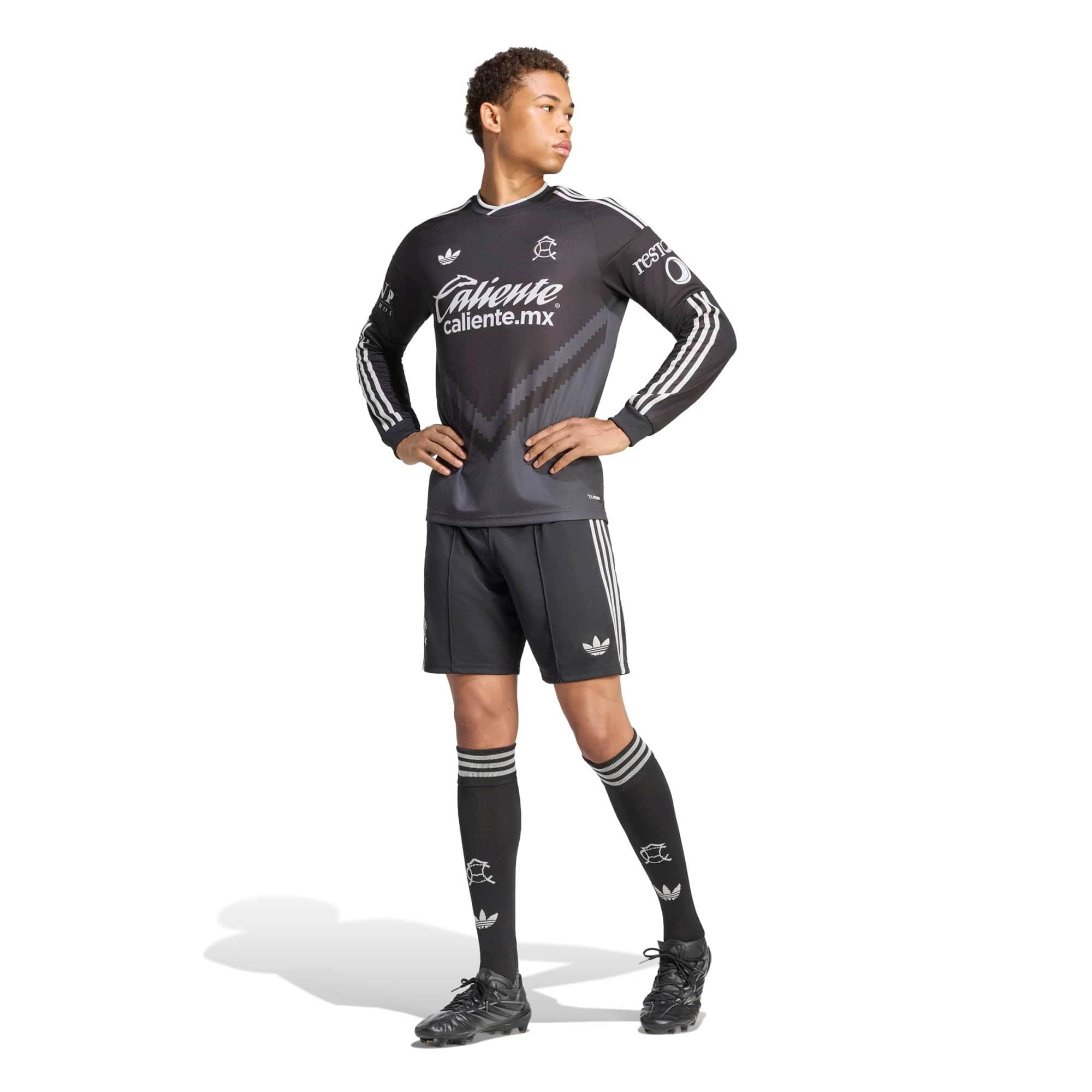 Men's adidas Black Club America 2026/27 Home Replica Long Sleeve Jersey