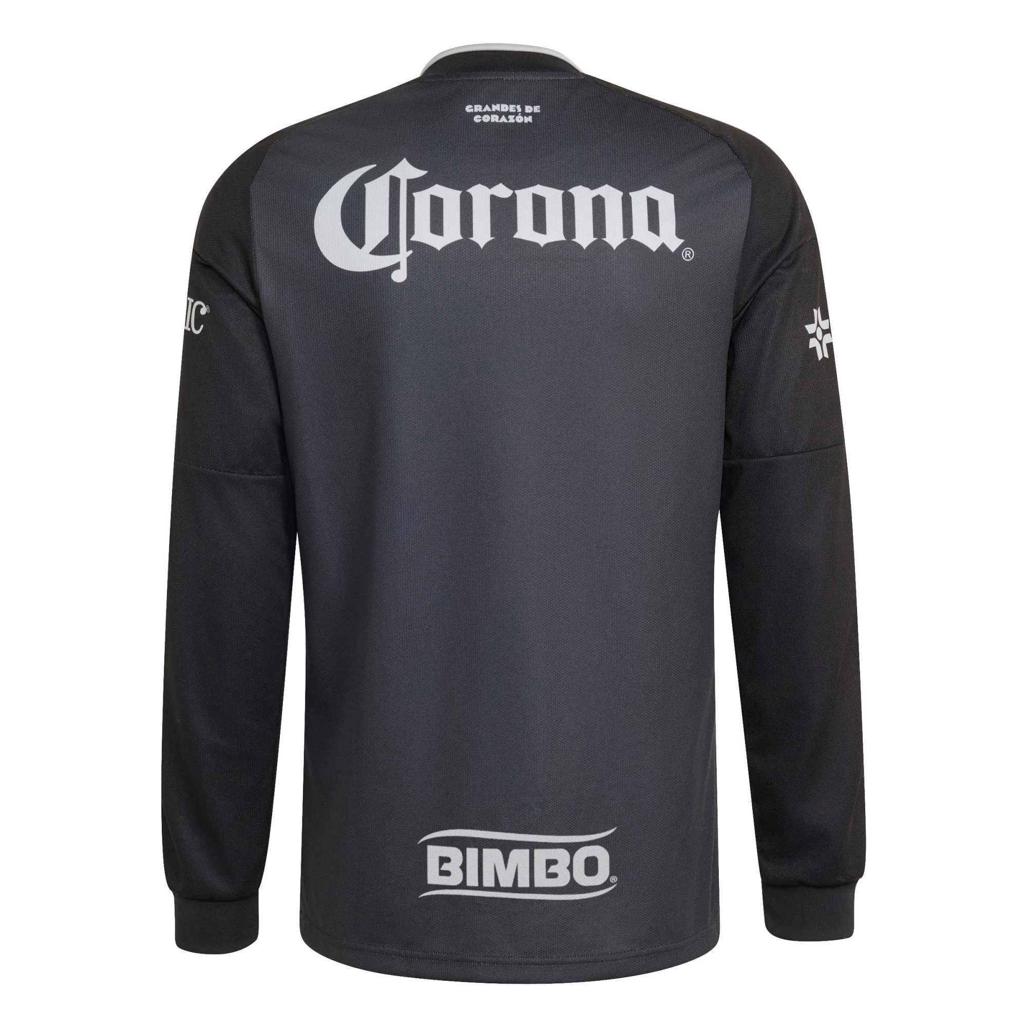 Men's adidas Black Club America 2026/27 Home Replica Long Sleeve Jersey