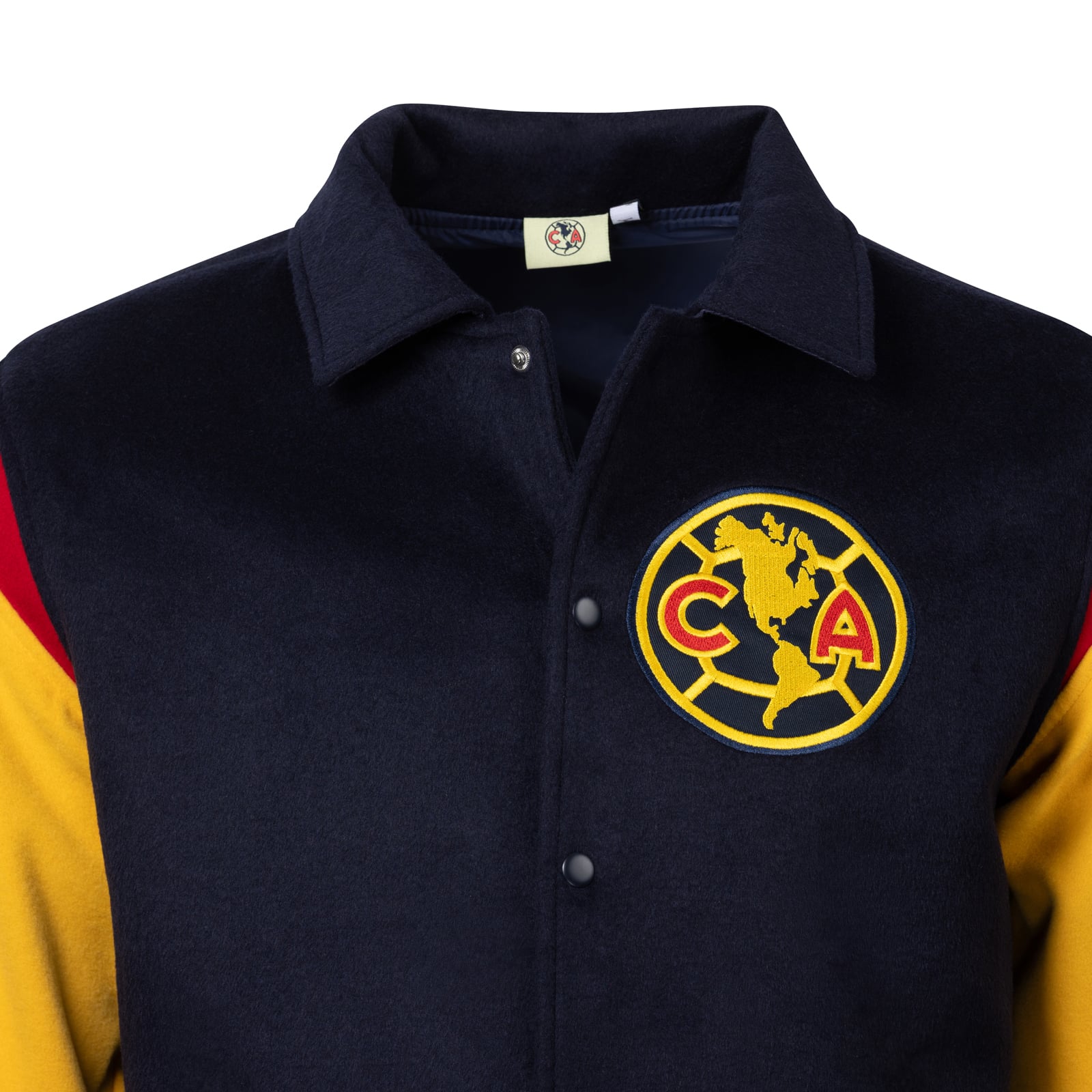 Veste universitaire Club America Victory à boutons-pression, bleu marine, de marque Sport Design Sweden.