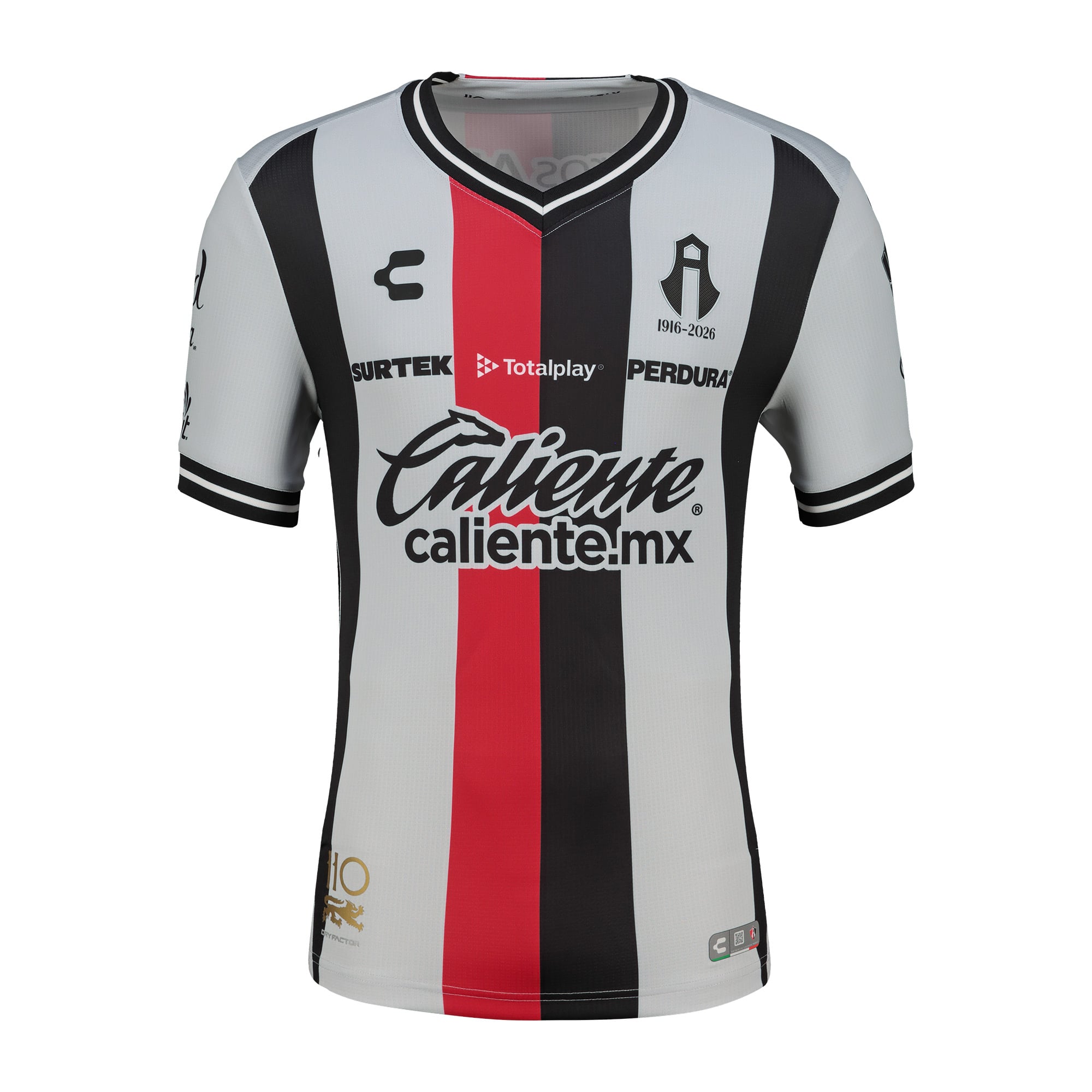 Men's Charly Red/Black Club Atlas 2026/27 Home Authentic Jersey