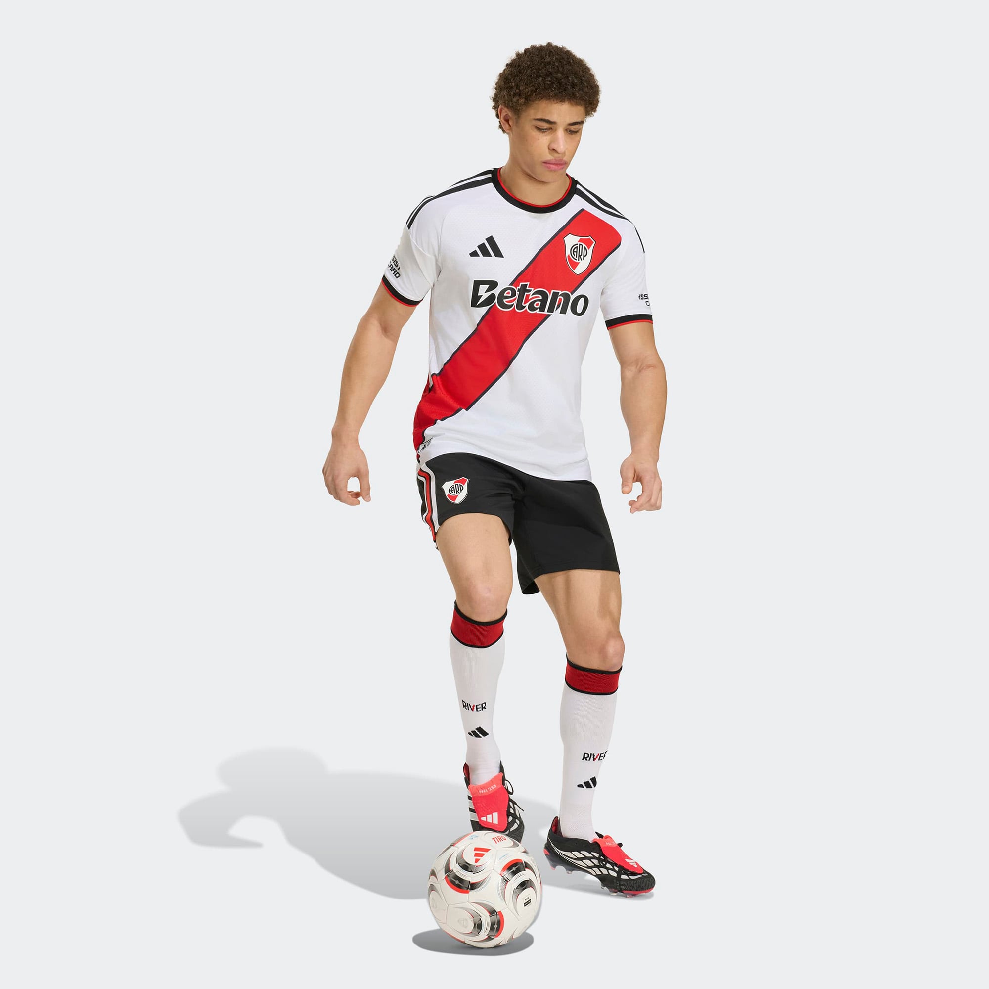 Men's adidas White Club Atlético River Plate 2026/27 Home On-Field Authentic Jersey