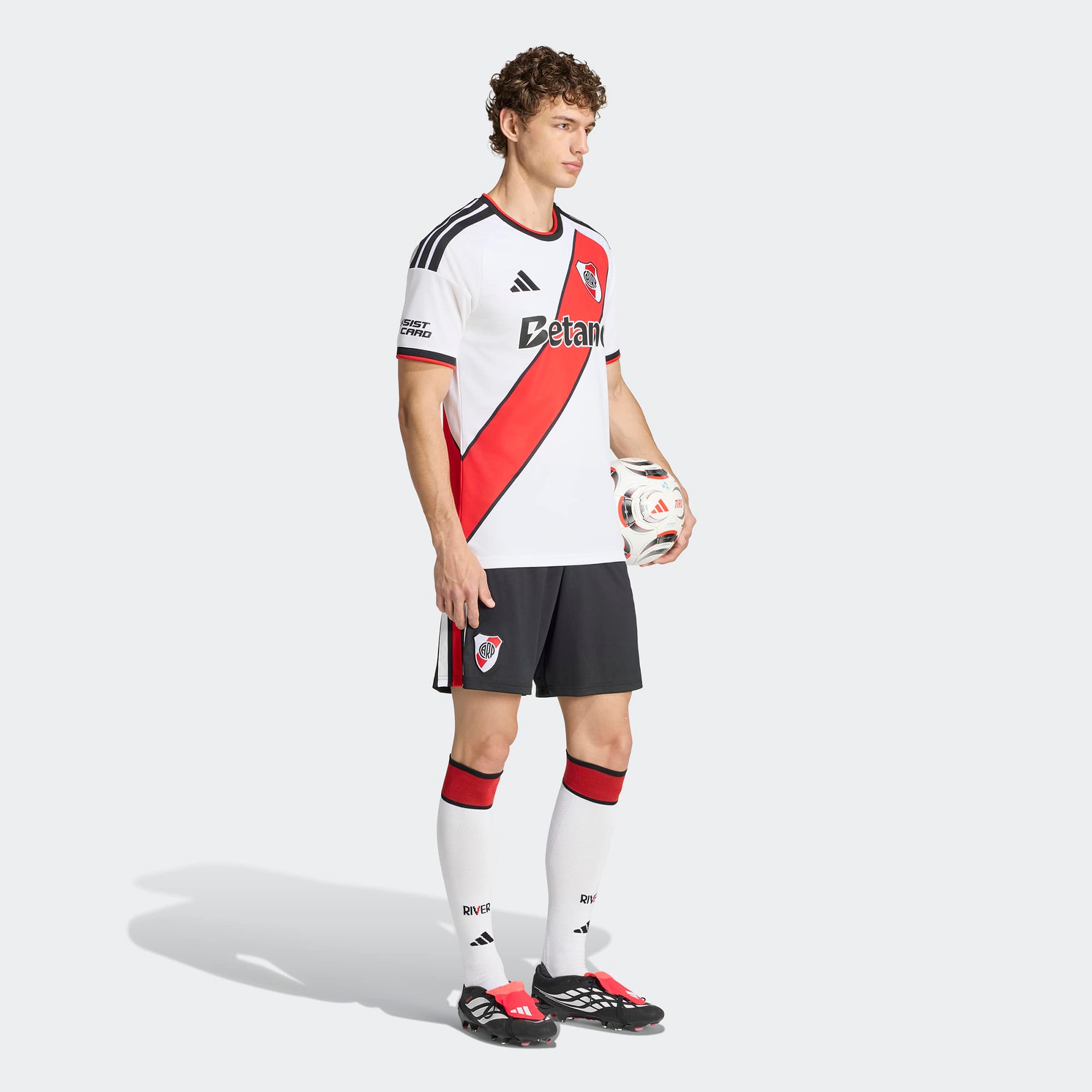 Men's adidas White Club Atlético River Plate 2026/27 Home Replica Jersey