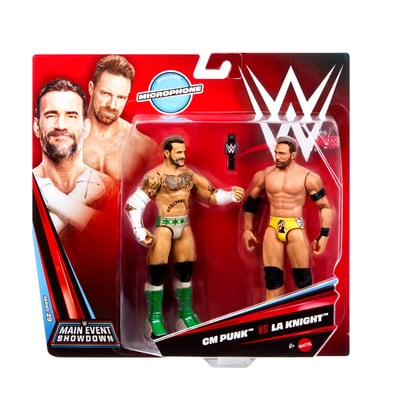 CM Punk vs. LA Knight WWE Mattel Championship Showdown Series 29 Two-Pack Action Figure 