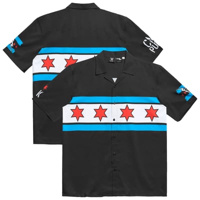 CM Punk Chalk Line Superstar Button-Up Shirt - Black
