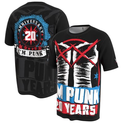 CM Punk ProSphere 20 Years T-Shirt - Black
