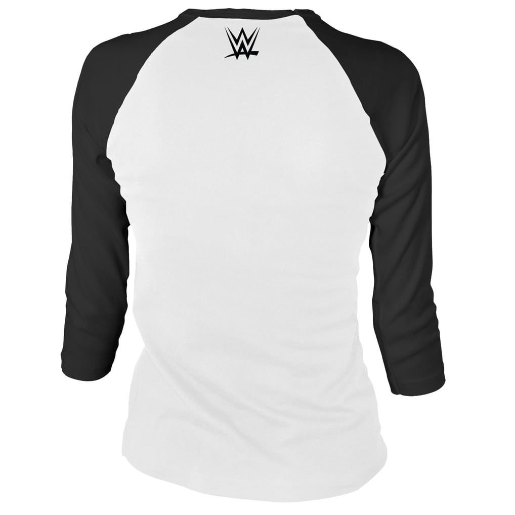 Men's White/Black CM Punk Punk Life Raglan 3/4-Sleeve T-Shirt