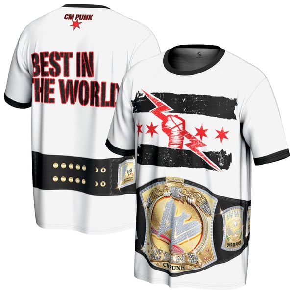 Maglietta WWE CM Punk Best In The World - Unisex Bambini E Adulti - Stampa 3D Estate
