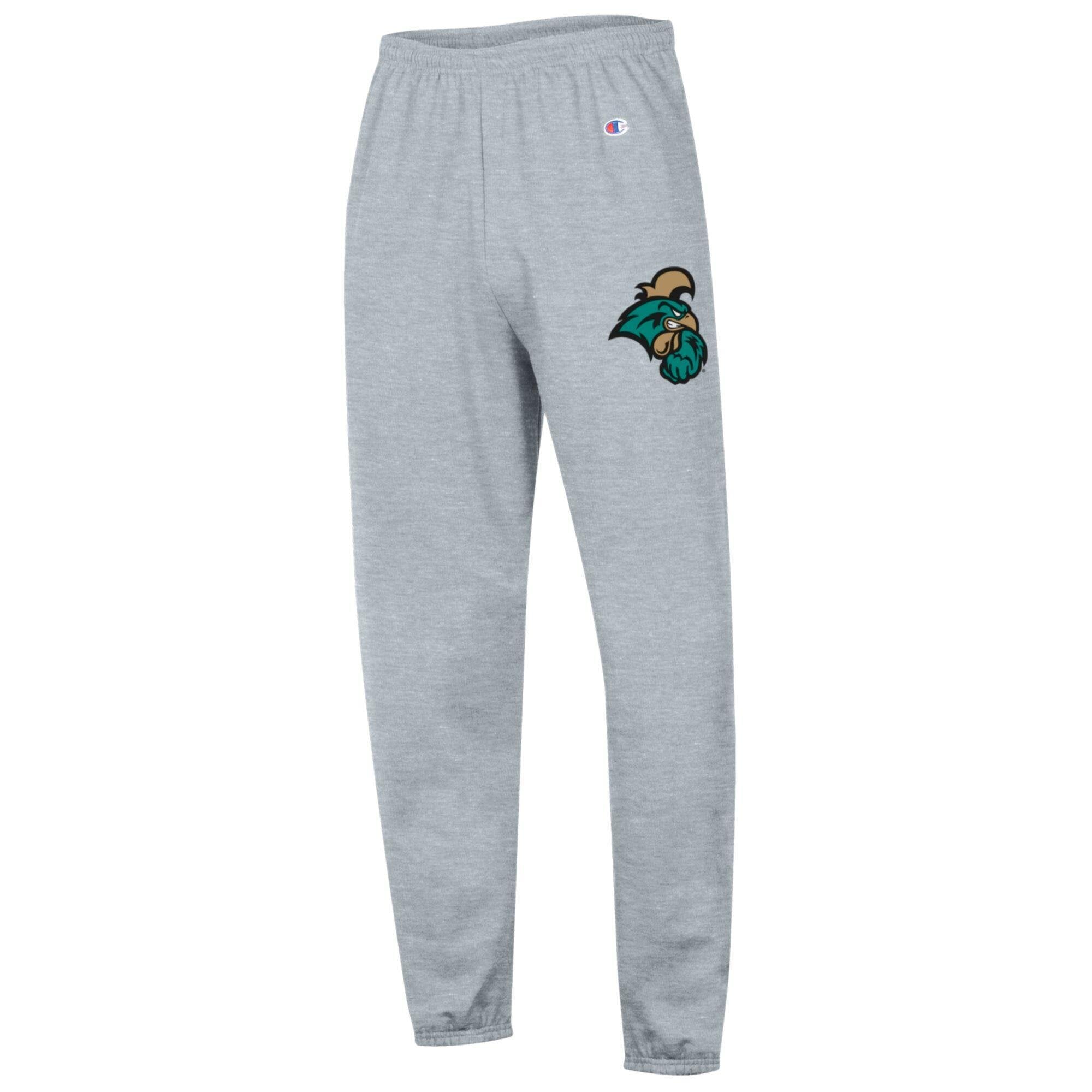 Men's Champion Heather Gray Coastal Carolina Chanticleers Powerblend Fleece Team Sweatpants
