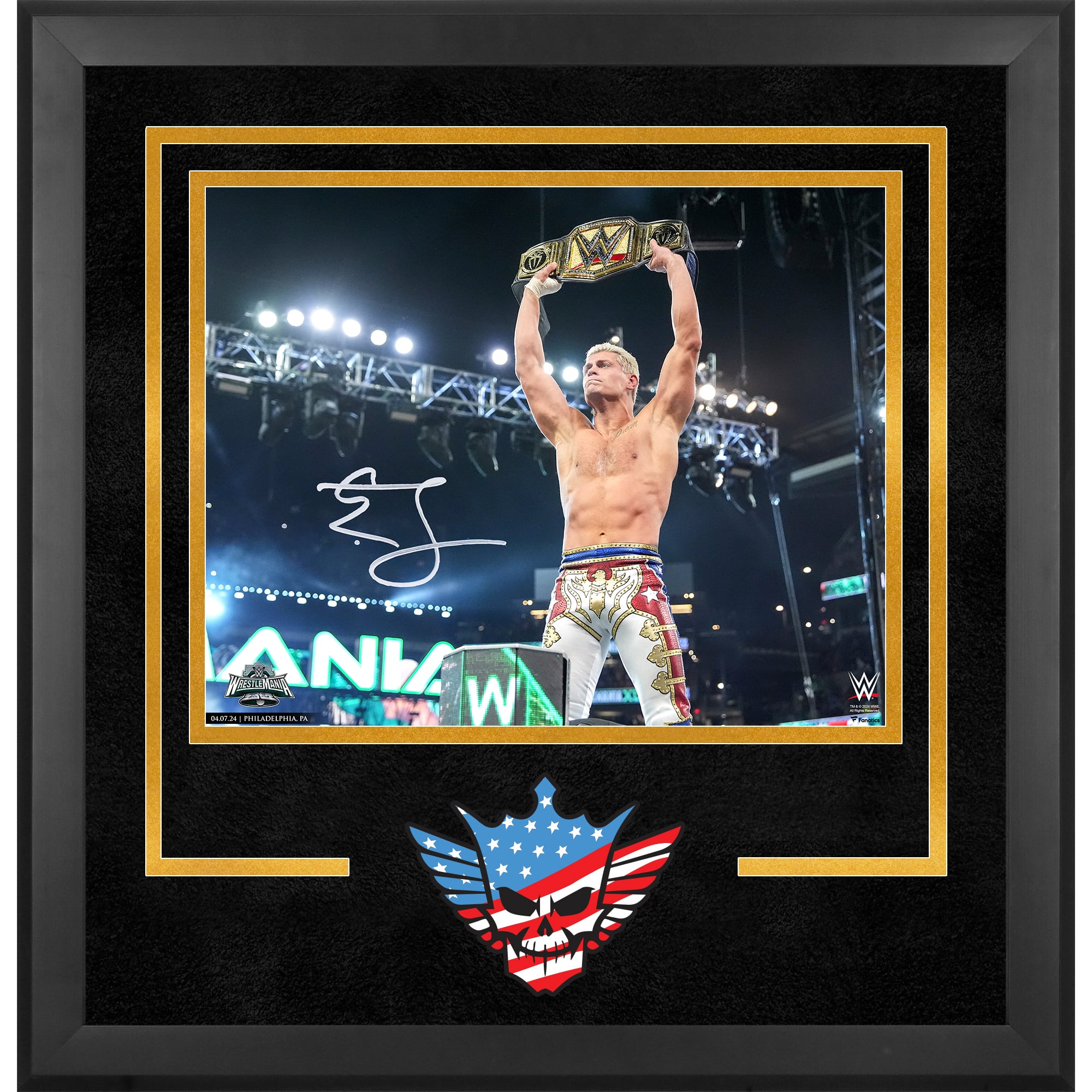 Cody Rhodes Deluxe Framed Autographed 16