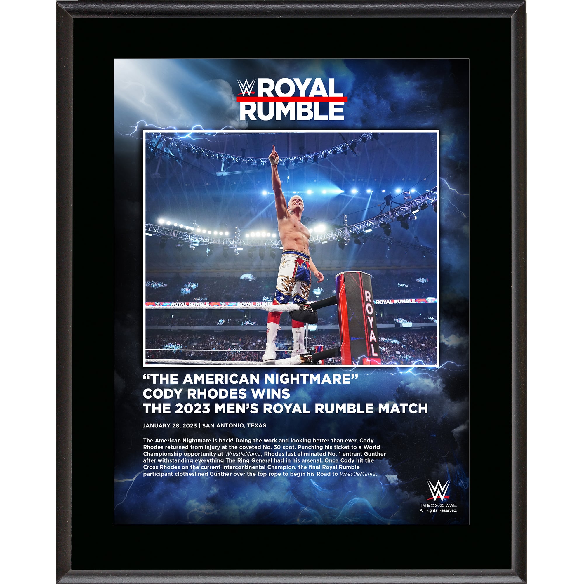 Rhea Ripley WWE Framed 15 X 17 2023 Royal Rumble Women's, 49% OFF
